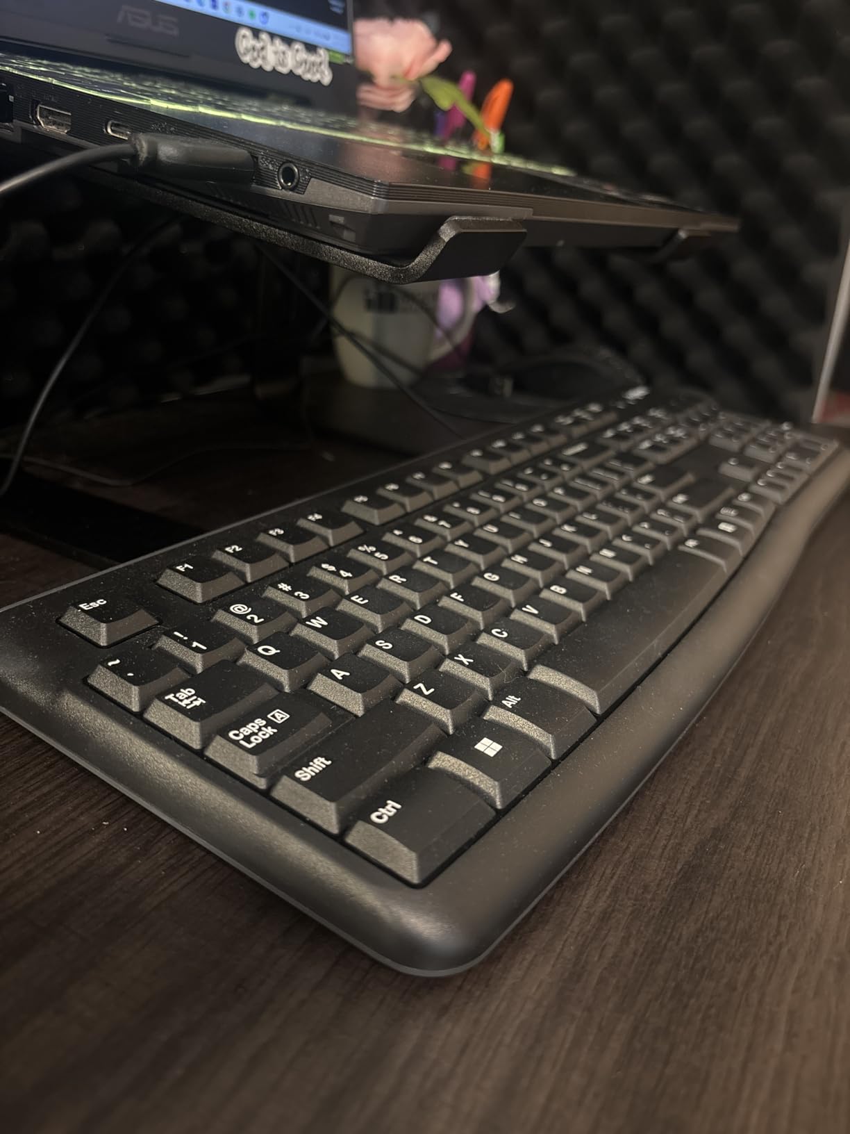 Logitech K120 Full Size Wired Keyboard USB Plug-and-Play Windows - Black customer photo 2