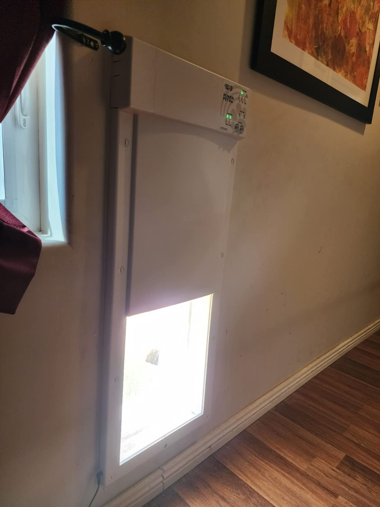 Genuine Power Pet Fully Automatic Pet Door from High Tech Pet Brand. Pet Collar Operated, 4 Way Access, Directional Sensing, Dead Bolt Lock, Air Tight, Quick, Quiet Operation, USA Customer Service customer photo 1