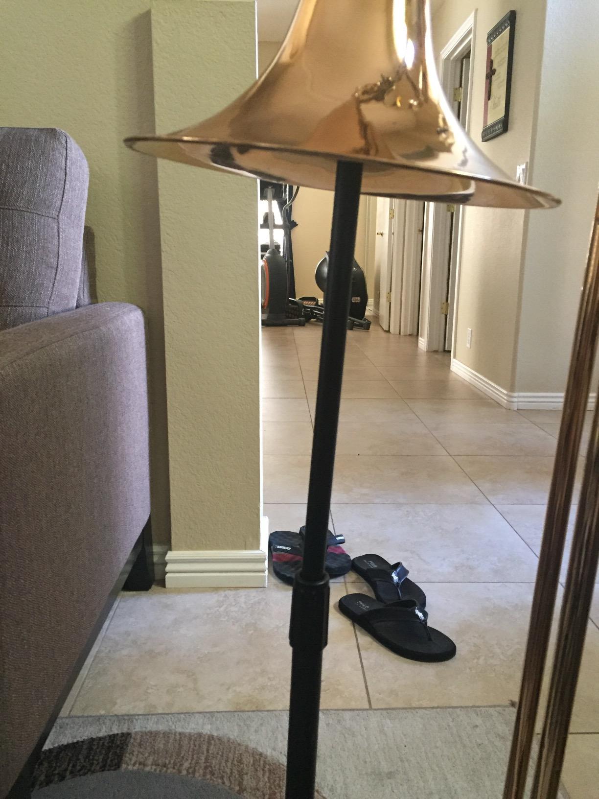 Hamilton KB950 Trumpet Stand - Stable Tripod Base, Spring-Cushioned Bell Cup, Built for Daily Use, Folds for Travel, Black Finish customer photo 2
