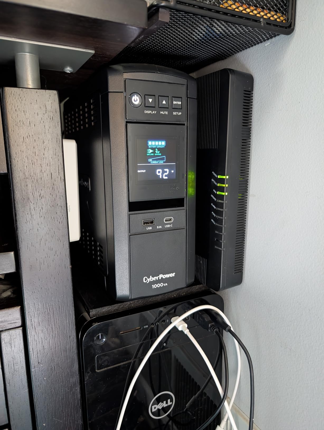 CyberPower CP1000PFCLCD PFC Sinewave UPS Battery Backup and Surge Protector | Surge Protector, 1000VA/600W, 10 Outlets, AVR, Mini-Tower customer photo 2