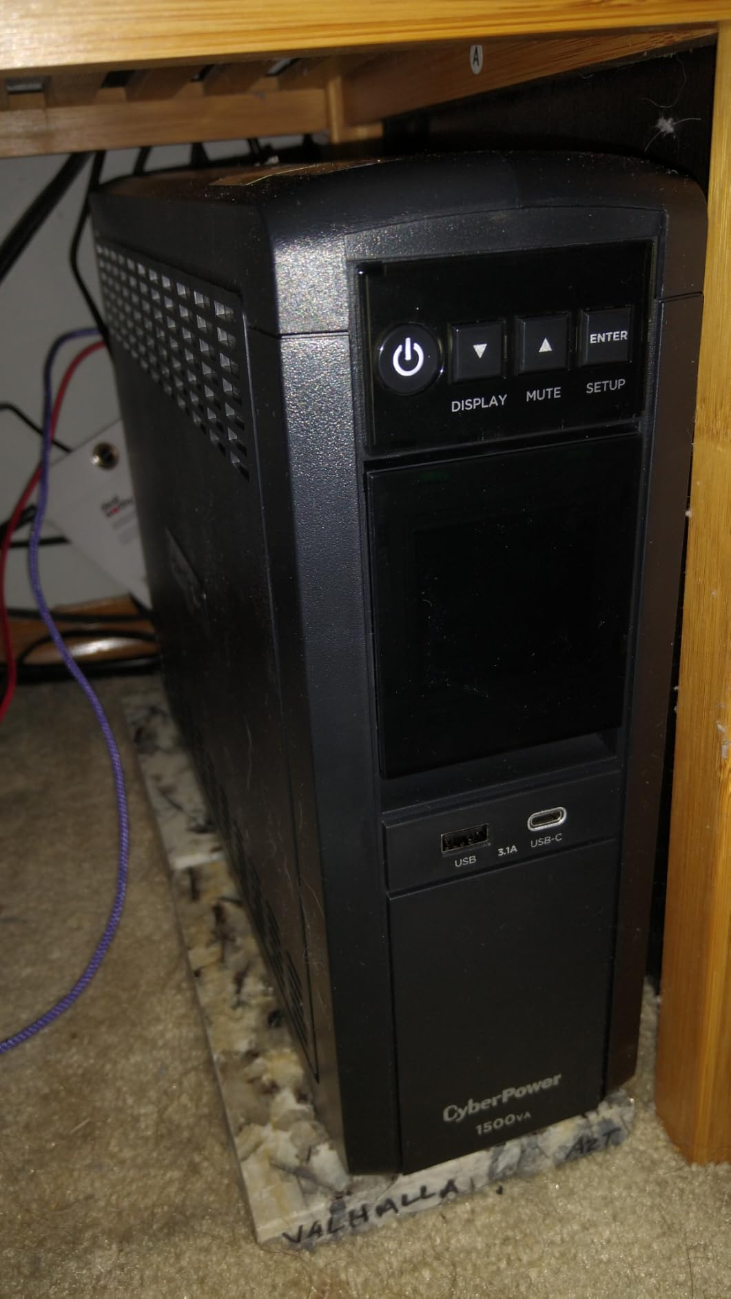 CyberPower CP1500PFCLCD PFC Sinewave UPS Battery Backup and Surge Protector | 1500VA/1000W, 12 Outlets, AVR, Mini Tower, UL Certified customer photo 1