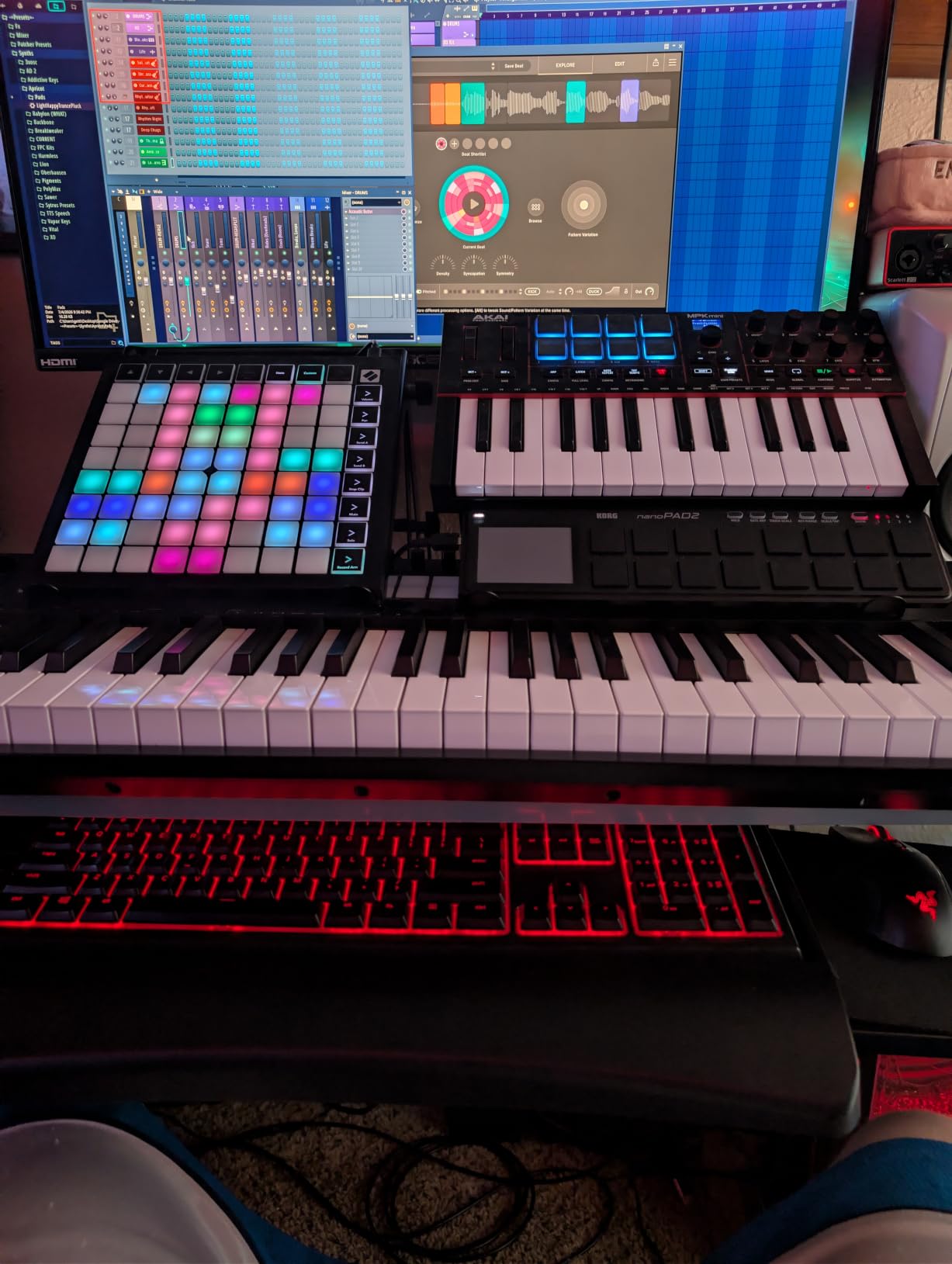 Korg nanoPAD2 Slim-Line USB MIDI Pads - Black customer photo 2