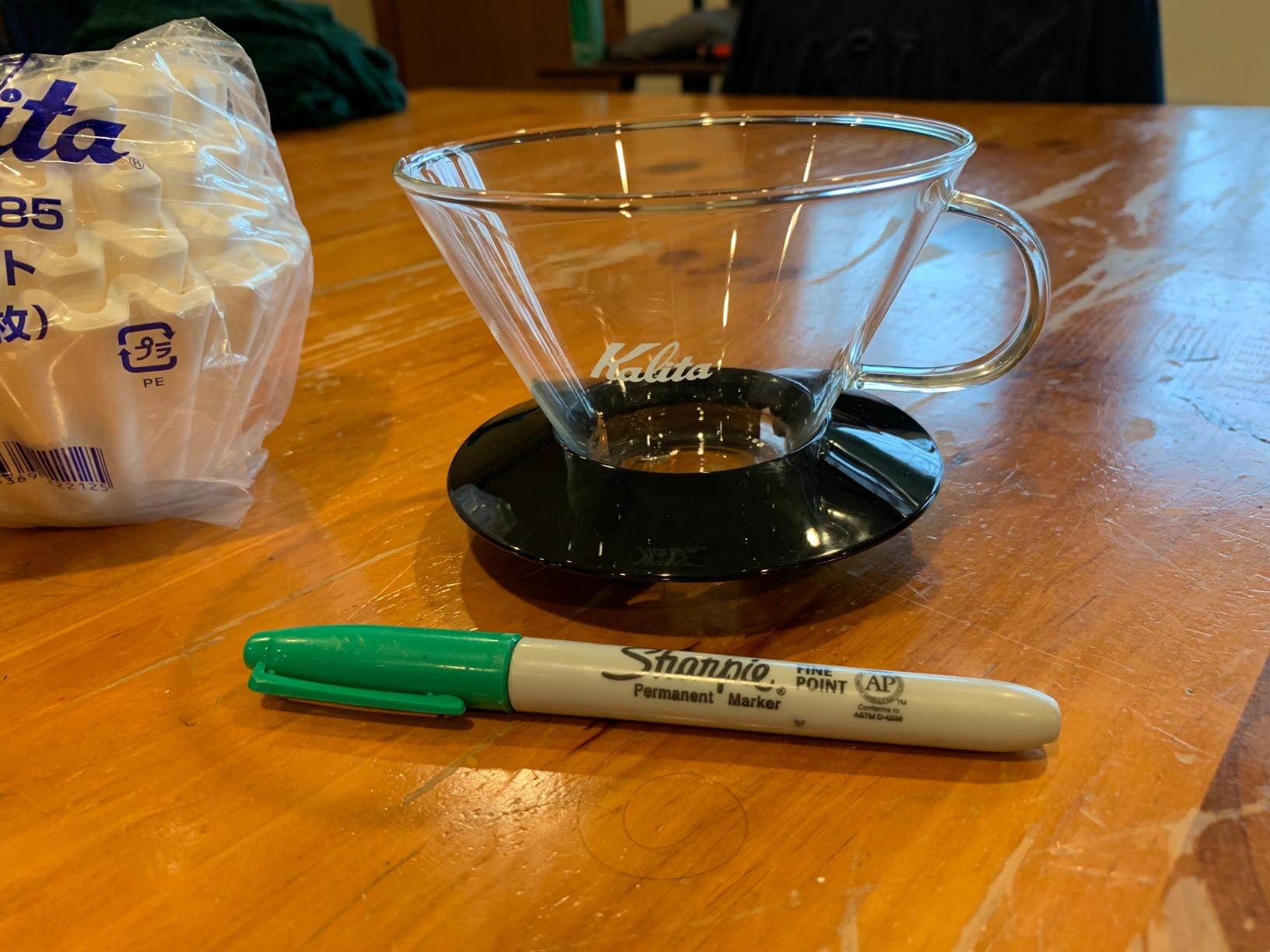 Kalita Wave Pour Over Coffee Dripper, Size 185, Makes 16-26oz, Single Cup Maker, Heat-Resistant Glass, Patented & Portable customer photo 2