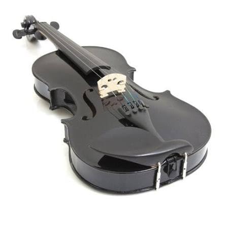 Mendini by Cecilio Violin 4/4 Full Size Kit For Beginners - Hand Carved Acoustic Violins Set - Fiddle Solid Wood Kit with Hard Case, Bow, Rosin, Shoulder Rest, Bridge and Extra Strings (Black) customer photo 2