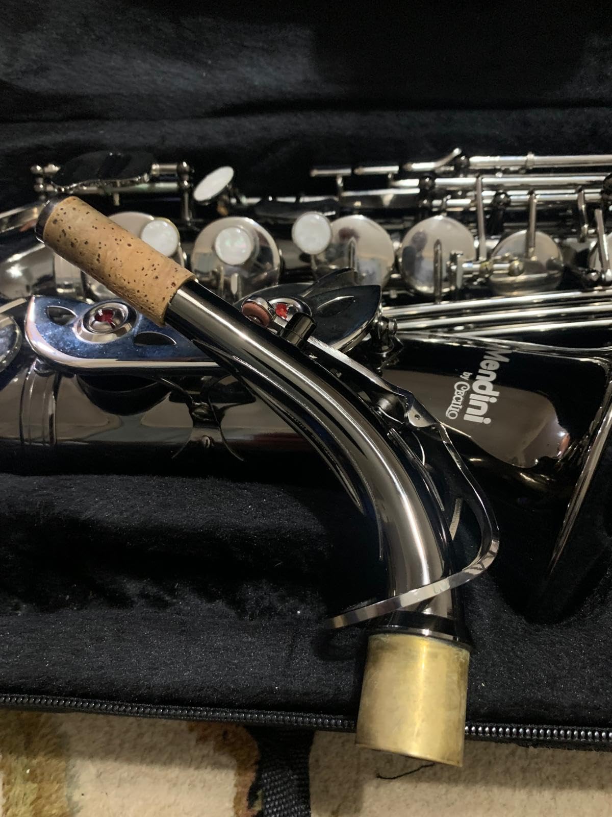 Mendini By Cecilio Eb Alto Saxophone Kit for Beginner - Gold Red customer photo 2