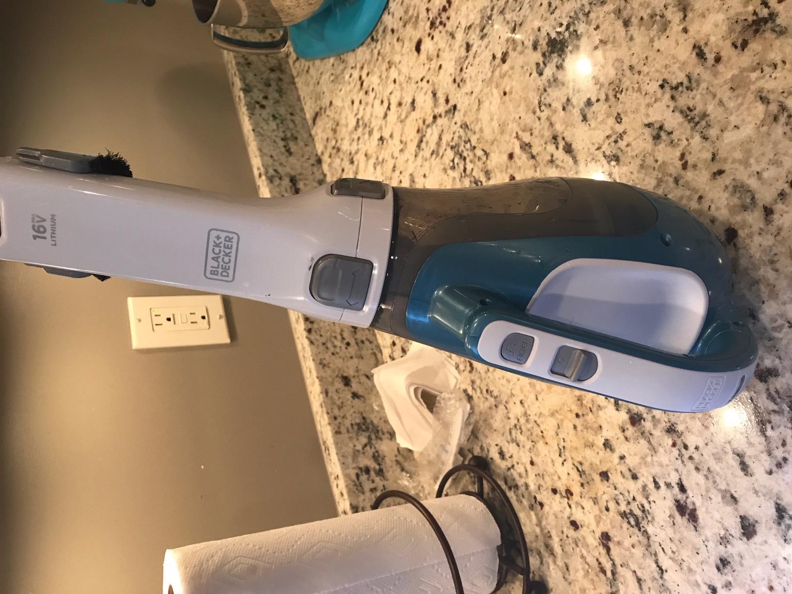 Black+Decker Dustbuster AdvancedClean Handheld Vacuum Cordless, Compact Home and Car Vacuum with Crevice Tool, Rotating Nozzle and Charging Station customer photo 1