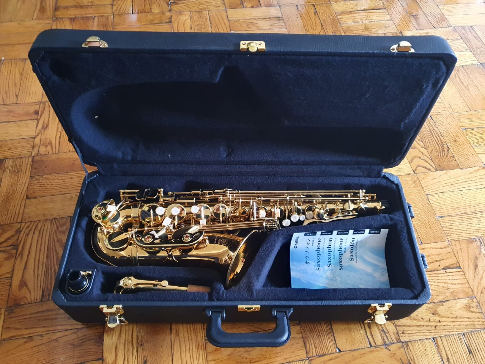 YAS-480 Intermediate Eb Alto Saxophone, Gold Finish customer photo 1