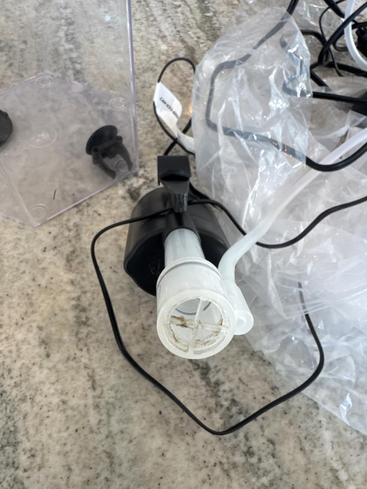 Tetra Bubbling LED Aquarium Kit 1 Gallon, Hexagon Shape, With Color-Changing Light Disc customer photo 2