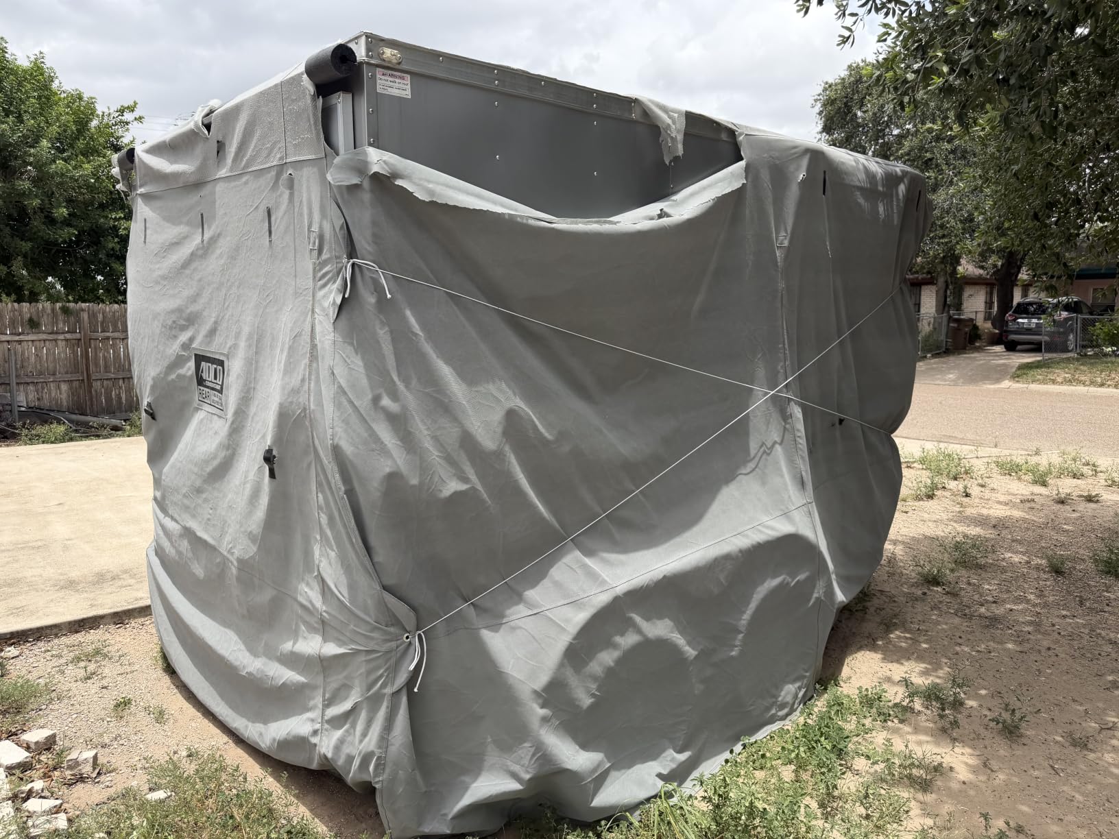 ADCO 46004 SFS Aqua-Shed Bumper-Pull Horse Trailer Cover - 14'1