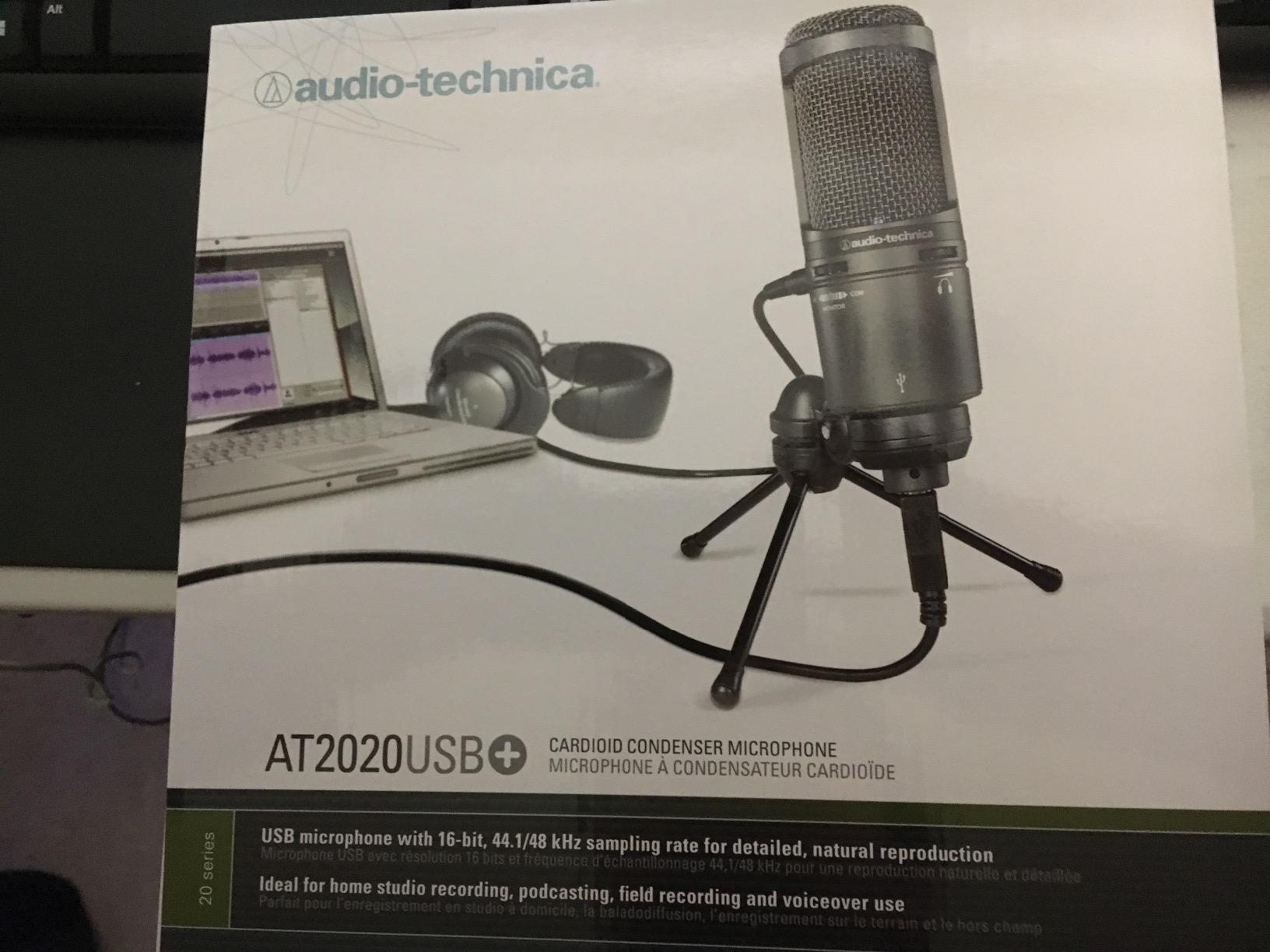 Audio-Technica AT2020USB+ Cardioid Condenser USB Microphone, with Built-in Headphone Jack & Volume Control, Perfect for Content Creators (Black) customer photo 1