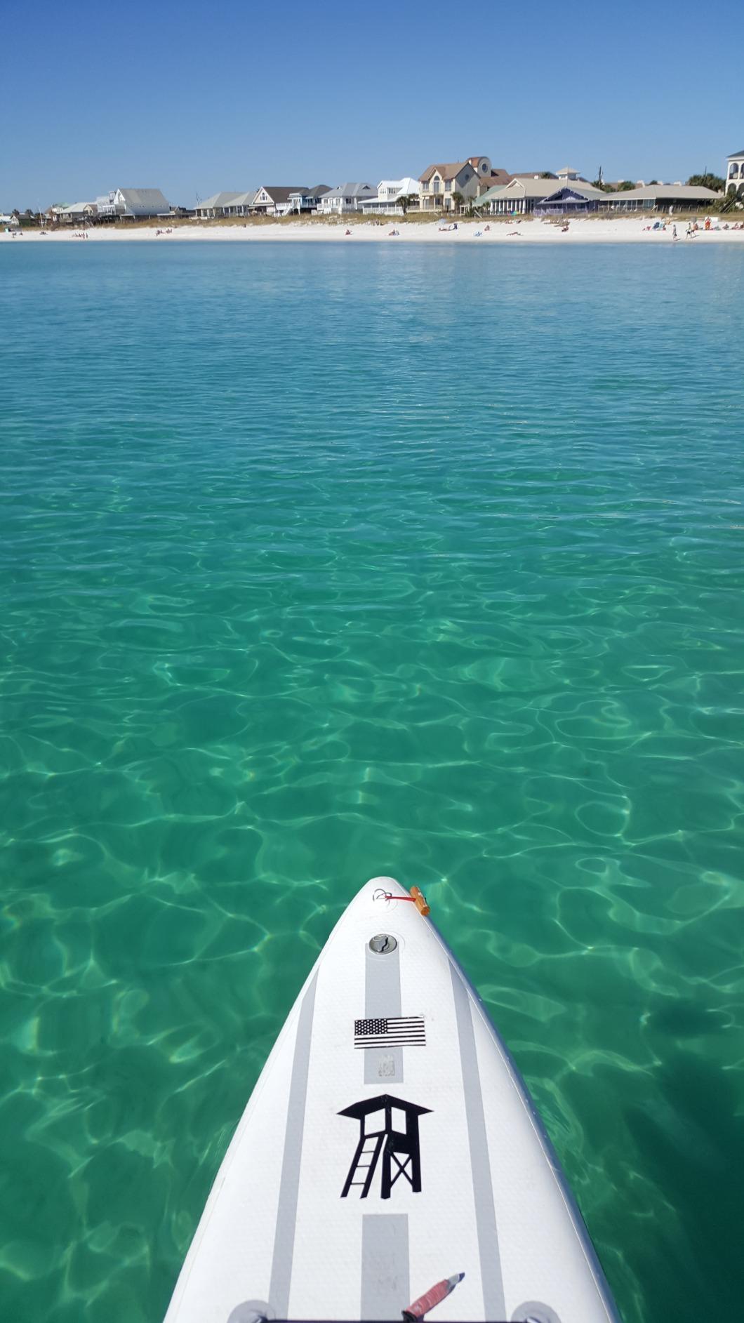 Tower Xplorer Inflatable 14' Stand Up Paddle Board - (8 Inches Thick) - Universal SUP Wide Stance - Premium SUP Bundle (Pump & Adjustable Paddle Included) - Non-Slip Deck - Youth and Adult customer photo 2