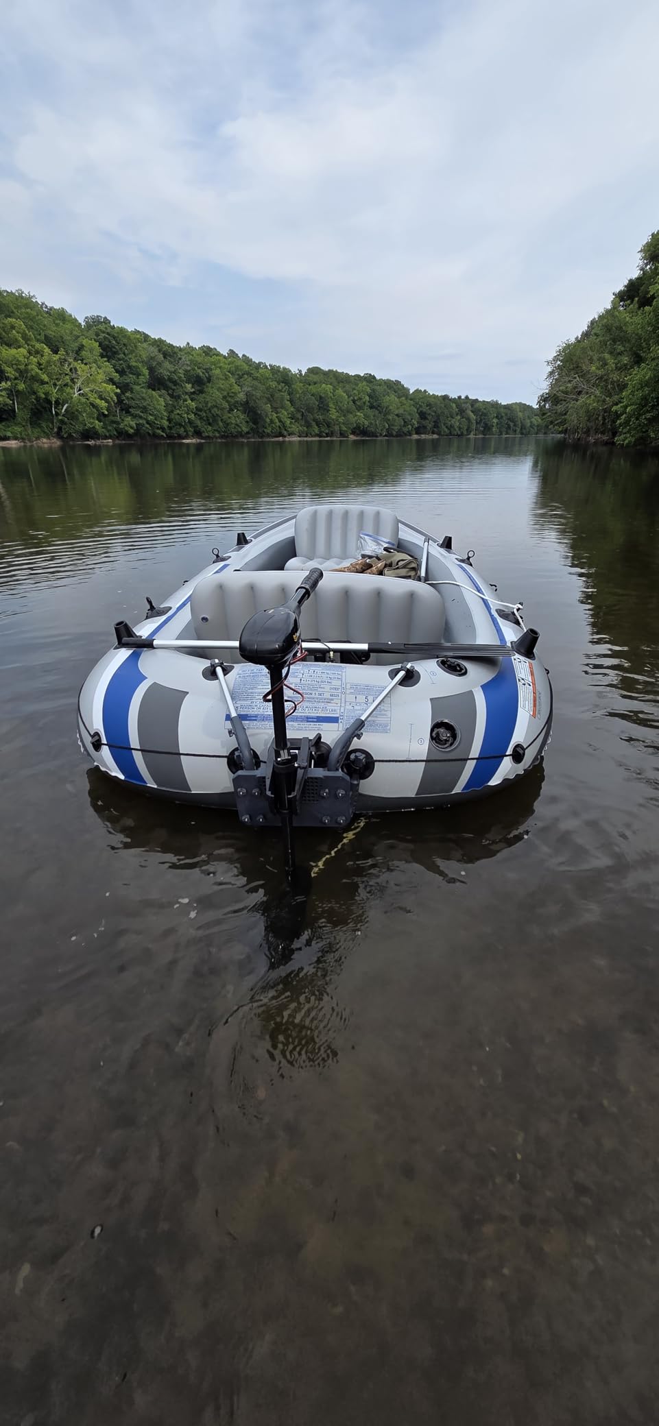 INTEX Excursion 5-Person Inflatable Fishing Boat River Raft Set with Oars | 68325EP - Portable Boat with Extra Wide Cockpit and High-Ouput Hand Pump, 12ft x 5ft 6in customer photo 1