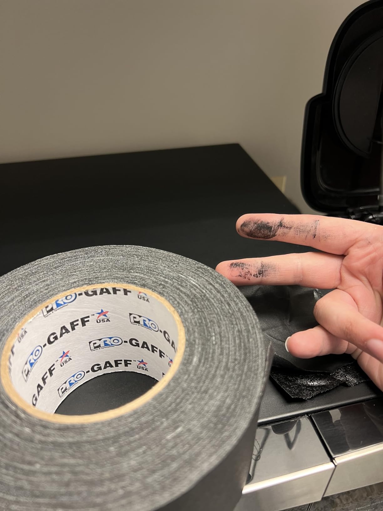 ProTapes Pro Gaff Premium Matte Cloth Gaffer's Tape, 11 mil Thick, 55 yds, 3