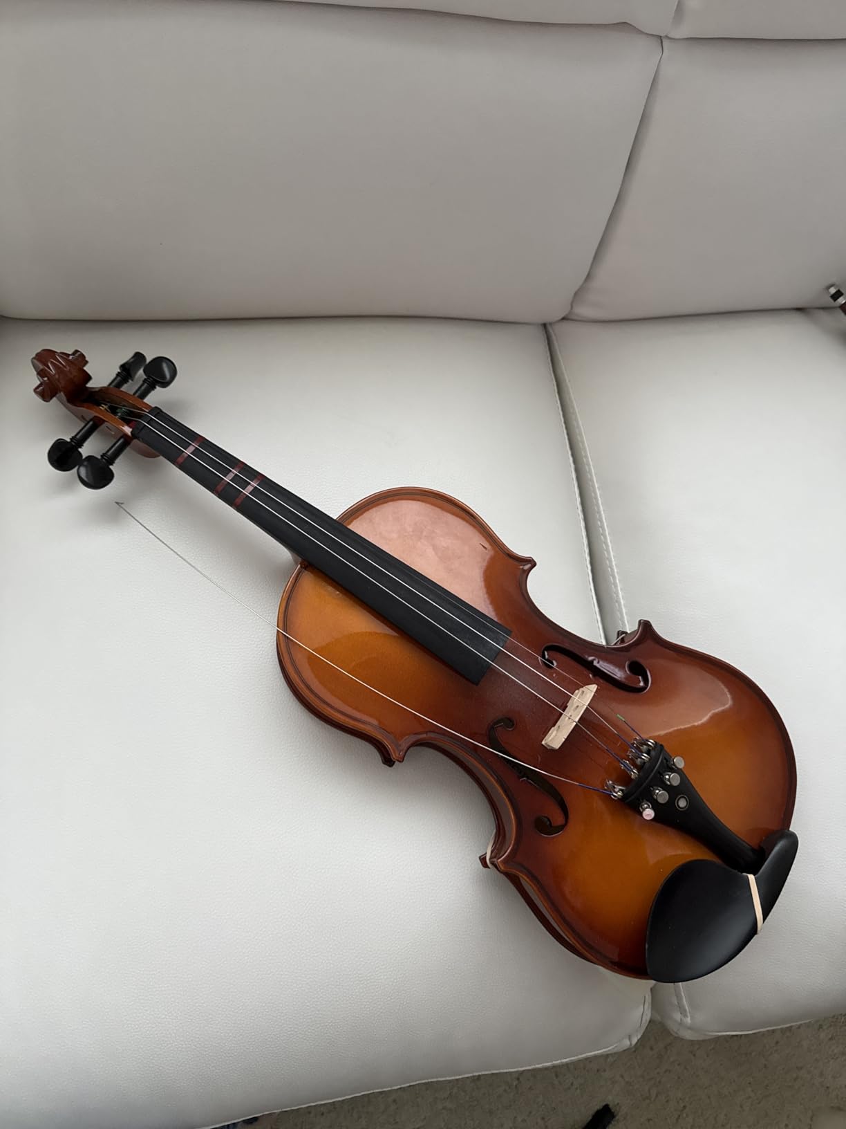 Cecilio 1/2 Violin Solidwood Violin with Hard Case, Bow, Rosin, Tuner, Shoulder Rest & Lesson Book - Ideal for Beginners customer photo 2