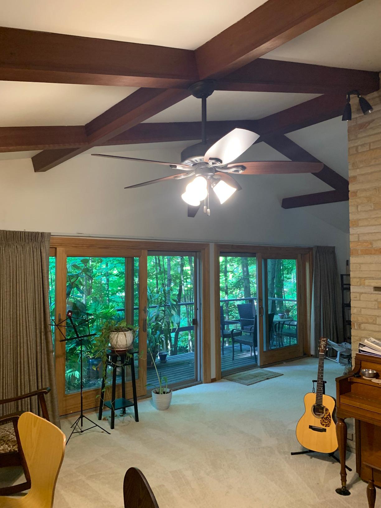 Hunter Builder Plus, Indoor, Ceiling Fan, Pull Chain, 52 inch, New Bronze | with LED Lights, Standard Mount, 5 Blades, For Bedroom, Living Room, Includes Bulbs, 53238 customer photo 1
