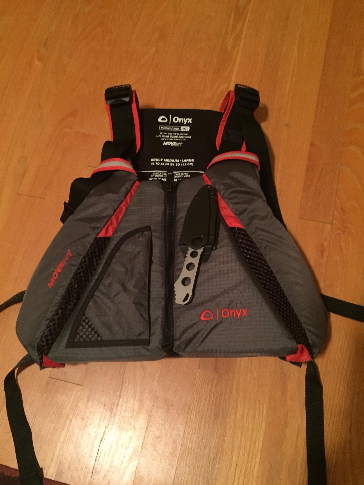Onyx U.S. Coast Guard and Transport Canada Approved MoveVent Dynamic Paddle Vest for Adults for Kayaking, Canoeing, Stand Up Paddleboarding customer photo 2