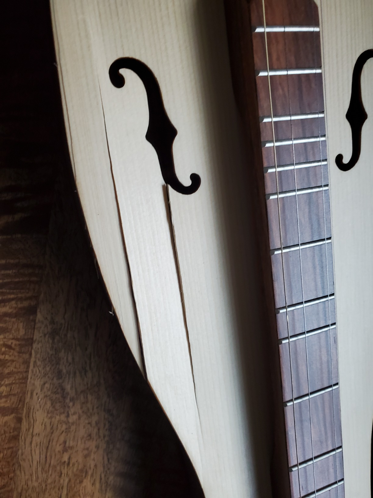 Grace Mountain Dulcimer 4-String Vaulted Fretboard Spruce F-Holes customer photo 1