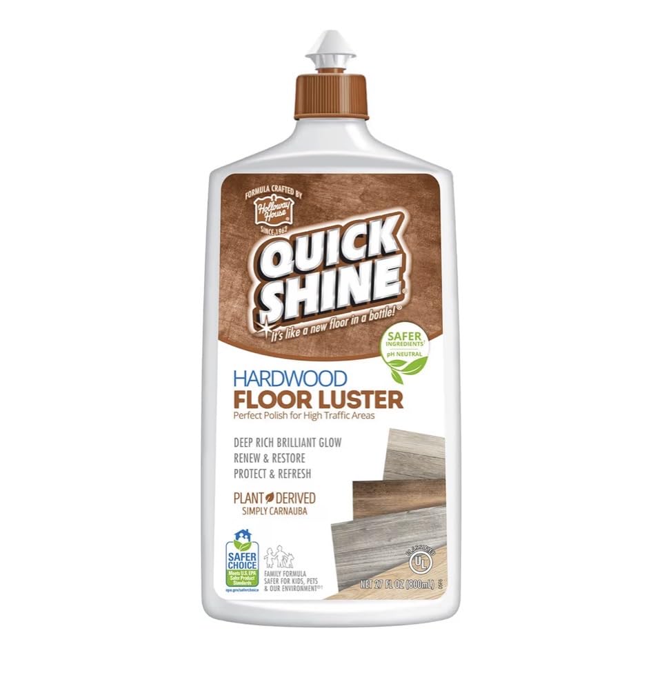 Quick Shine Hardwood Floor Luster 27 oz, Natural Looking Shine | Plant Derived Carnauba Polish, Renew & Protect, Streak & Haze Free, Non-slip, pH Neutral, No PFAS, EPA Safer Choice customer photo 2