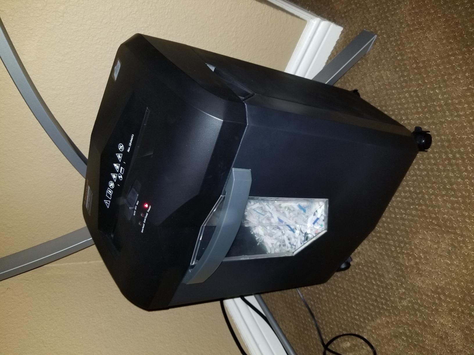 Bonsaii 18-Sheet Cross-Cut 60-Min Run Heavy Duty Paper Shredder | Anti-Jam, P-4 Security Level, 62dB Ultra-quiet, 6-Gal Bin with Casters, Shreds Credit Cards & Staples C149-C customer photo 1
