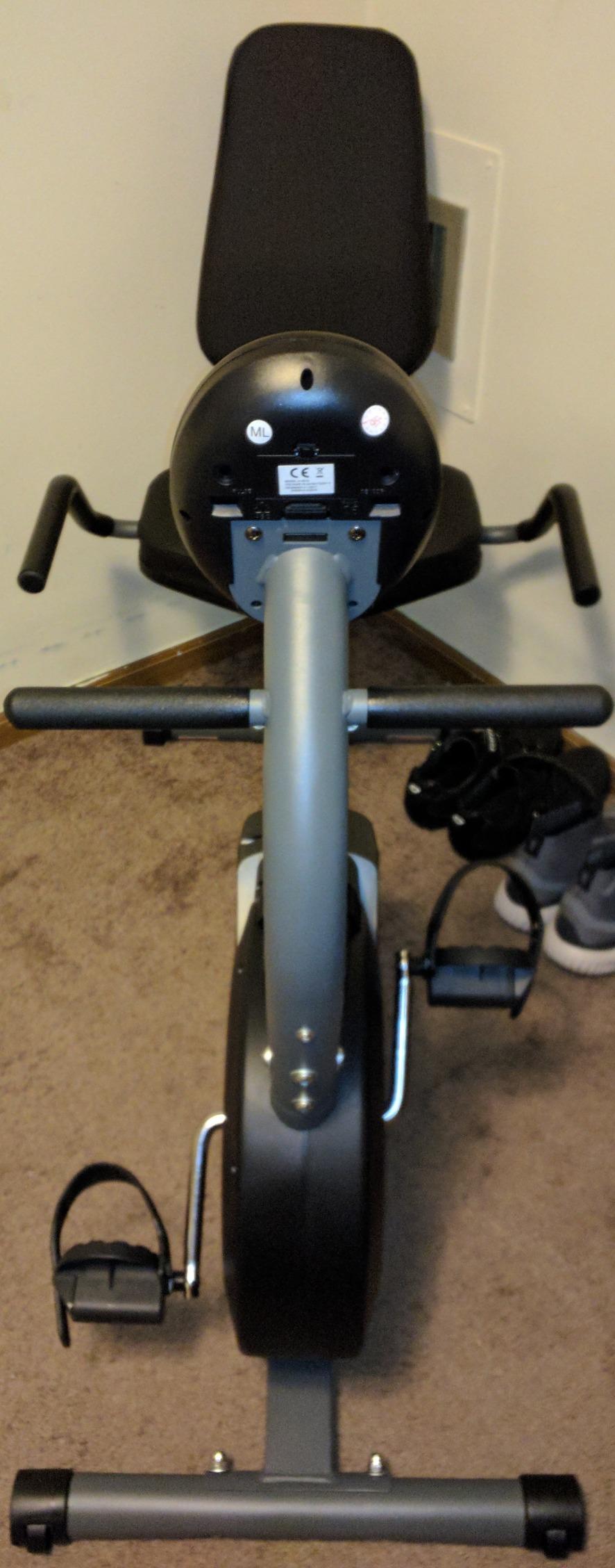Marcy Magnetic Recumbent Bike with Adjustable Resistance and Transport Wheels NS-716R customer photo 1