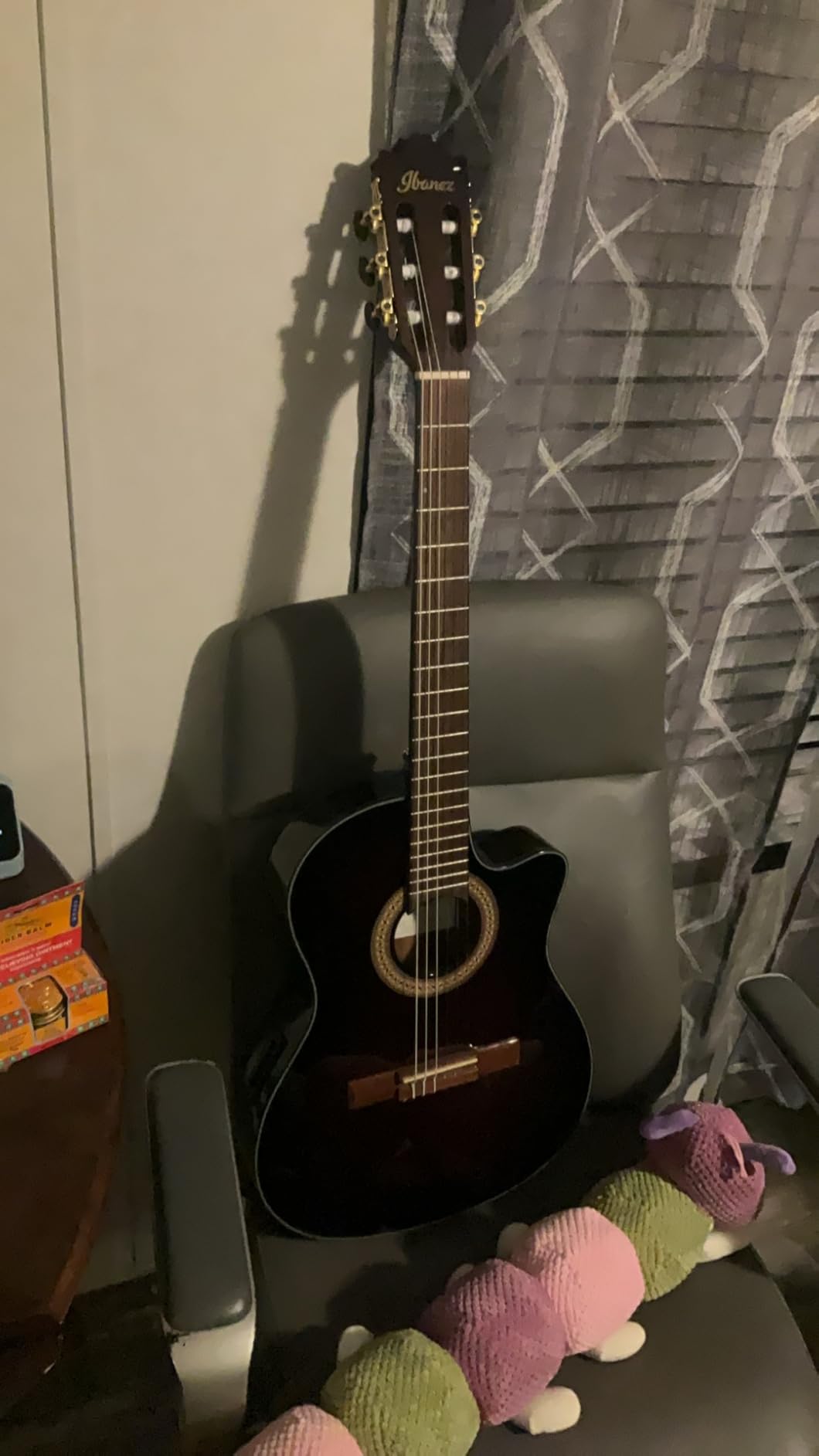 Ibanez GA35TCEDVS Thinline Acoustic-Electric Classical Guitar Dark Violin Burst customer photo 1