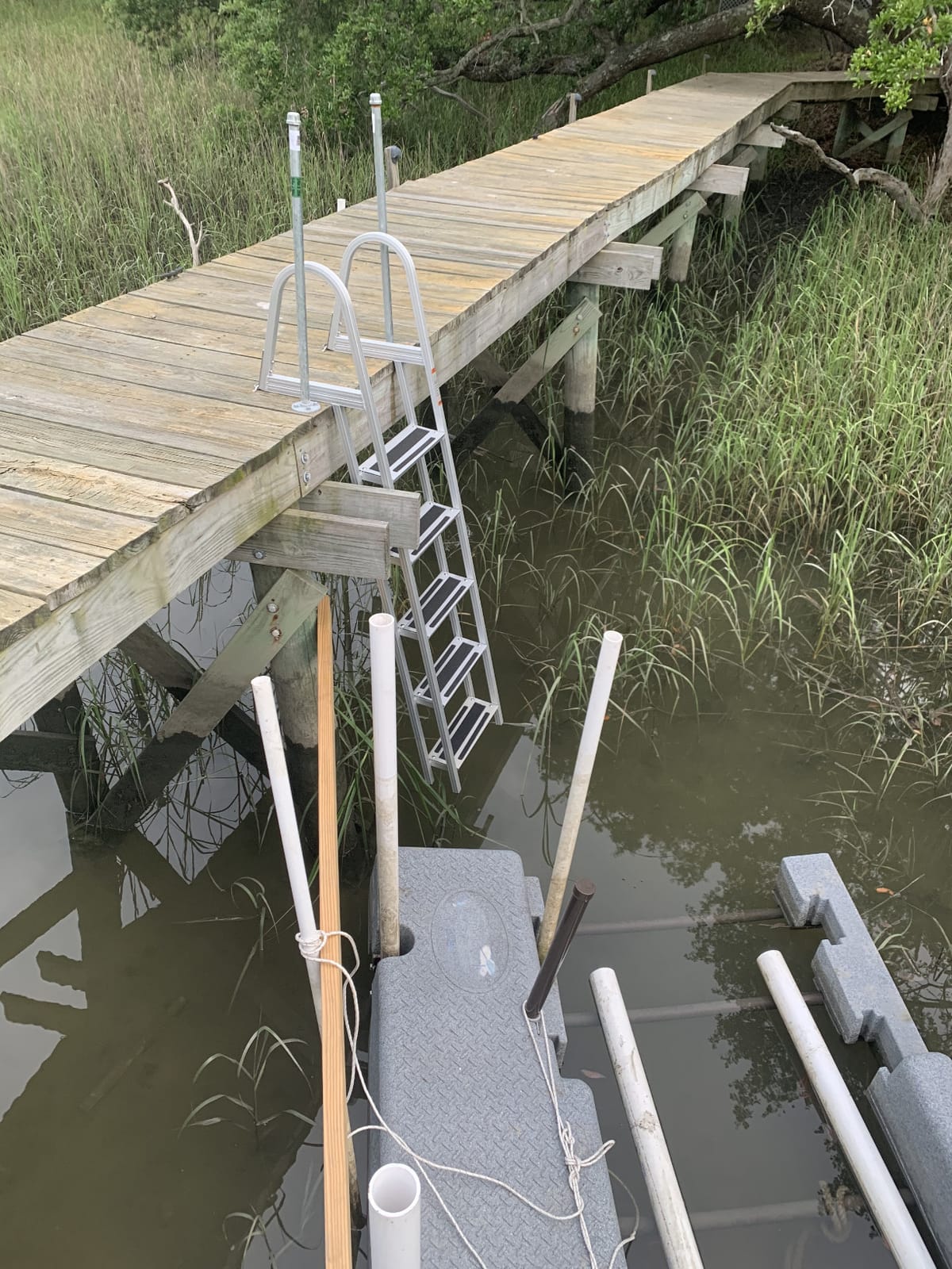 RecPro 3-Step Marine Boarding Ladder | Lightweight, Wide Non-Slip Steps, Built for Fresh and Saltwater Use customer photo 1