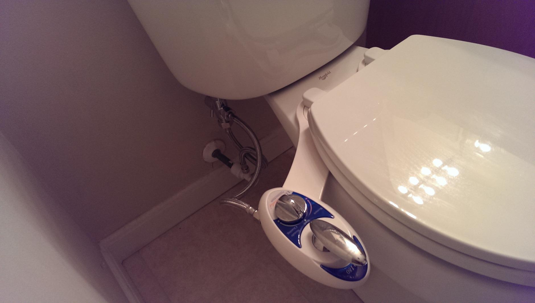 LUXE Bidet NEO 180 - Non-Electric Bidet Attachment for Toilet Seat, White | Dual Nozzle, Self-Cleaning, Adjustable Water Pressure, Rear & Feminine Wash, with Lever Control customer photo 1