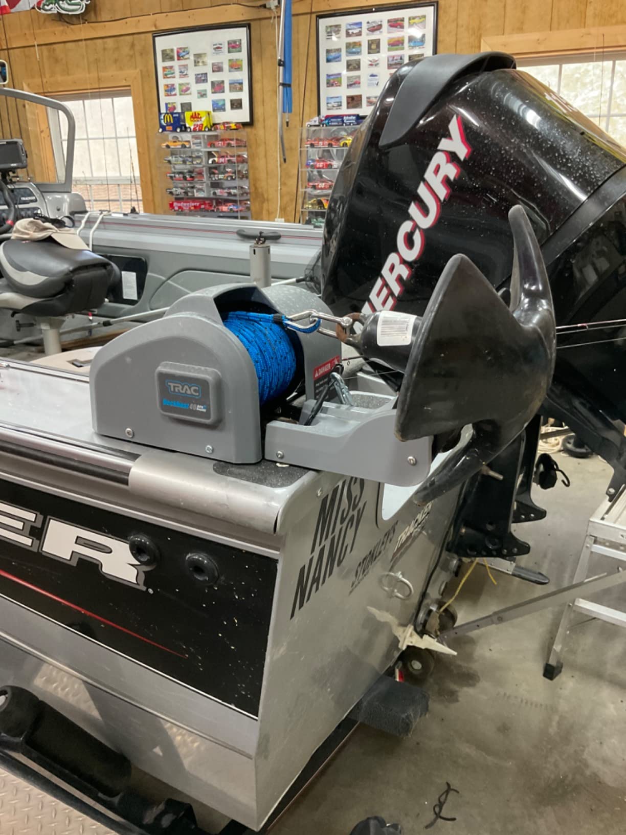 Trac Outdoors Deckboat 40 AutoDeploy-G3 Electric Anchor Winch | Automatically Raise & Lower Your Anchor - Max Anchor Capacity Up to 40 lb. - Includes 100-ft of Pre-Wound Anchor Rope (69005) customer photo 2