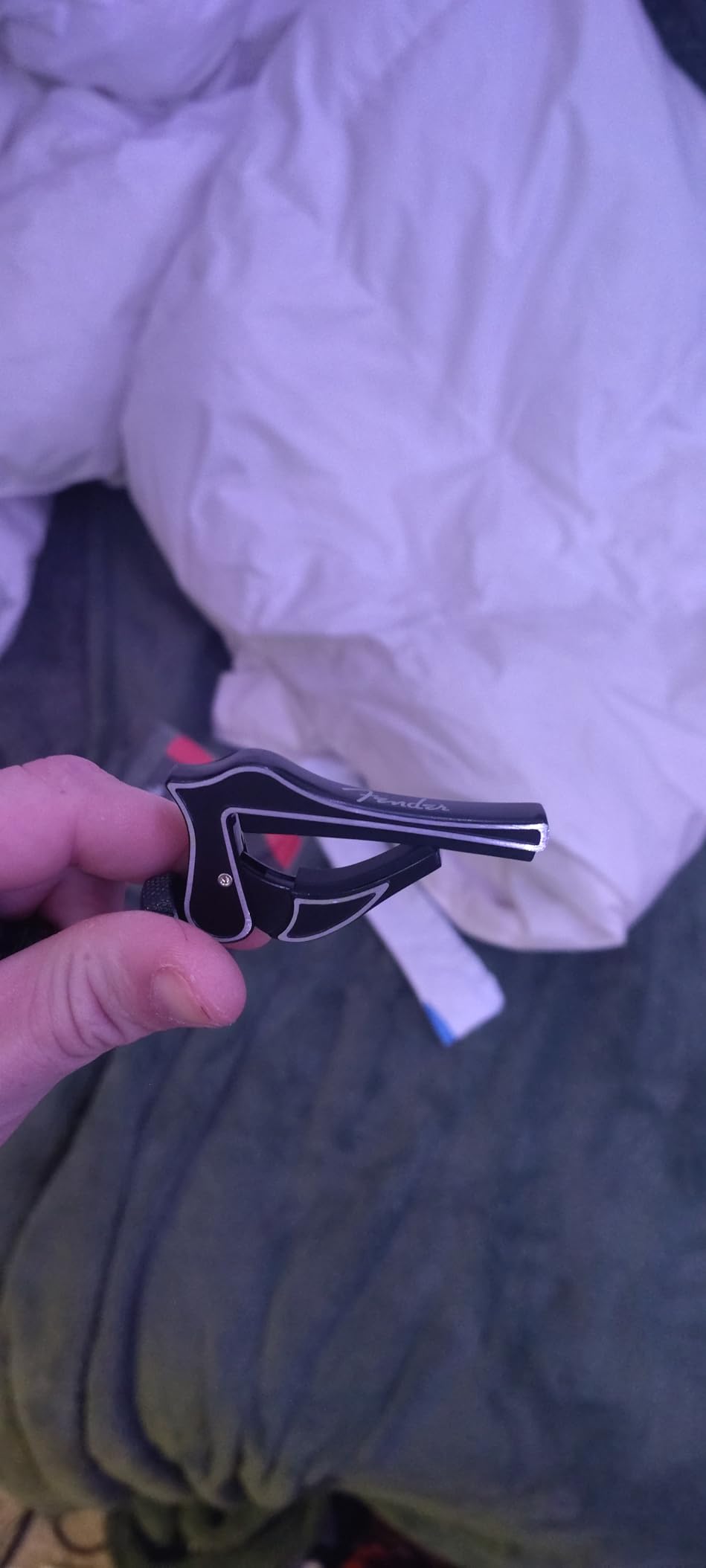 Fender Dragon Capo, Guitar Accessories, Black - Cast Aluminum Build and Micro-Dial Tension Control customer photo 2