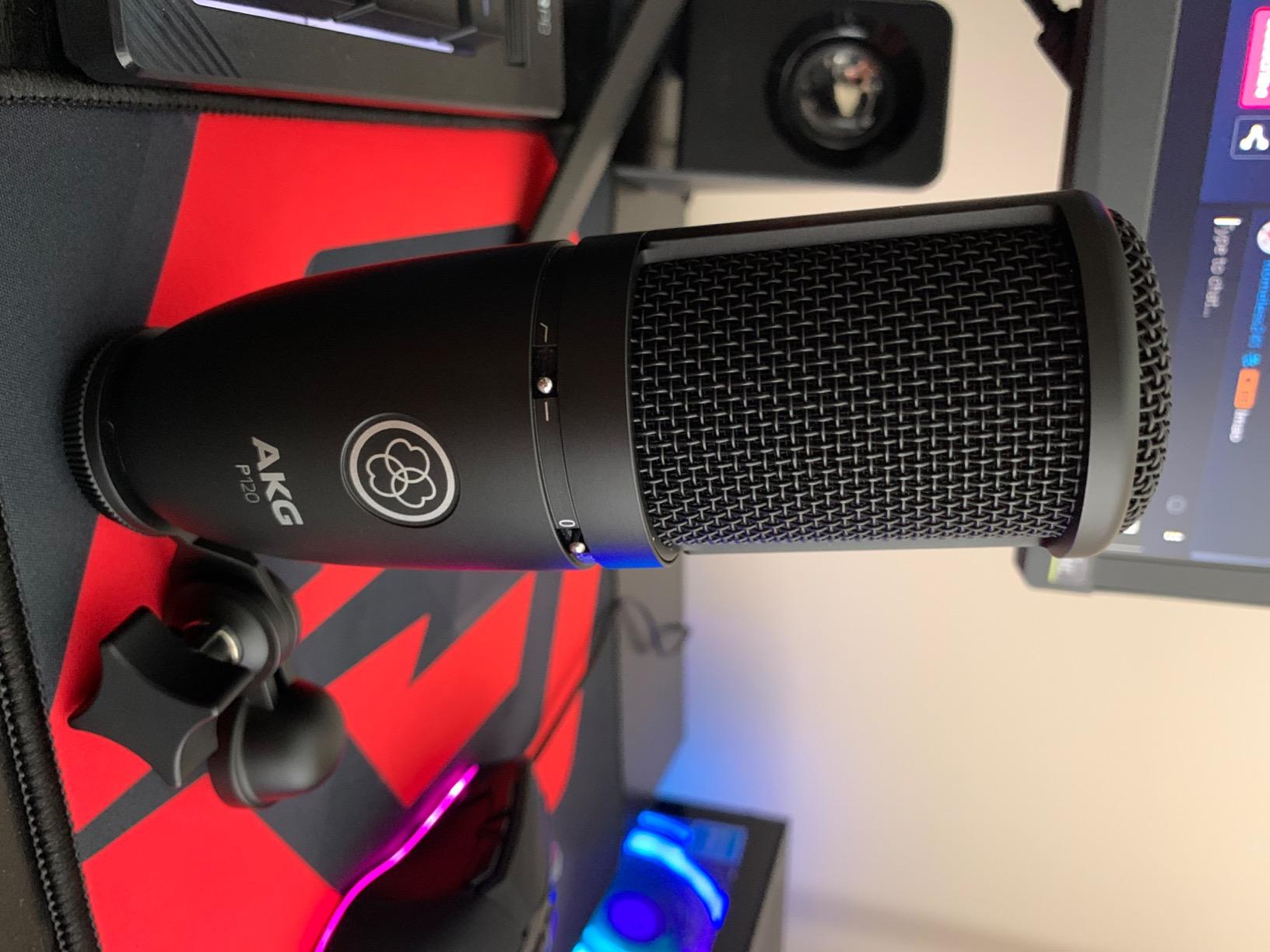 AKG Pro Audio P120 - Affordable 2/3-Inch Diaphragm Condenser Microphone for Clear Vocals & Instruments. Studio Recording or Live. XLR Connector. Black | Key details: Audio P120, Affordable 2/3 Inch Diaphragm Condenser Microphone customer photo 2