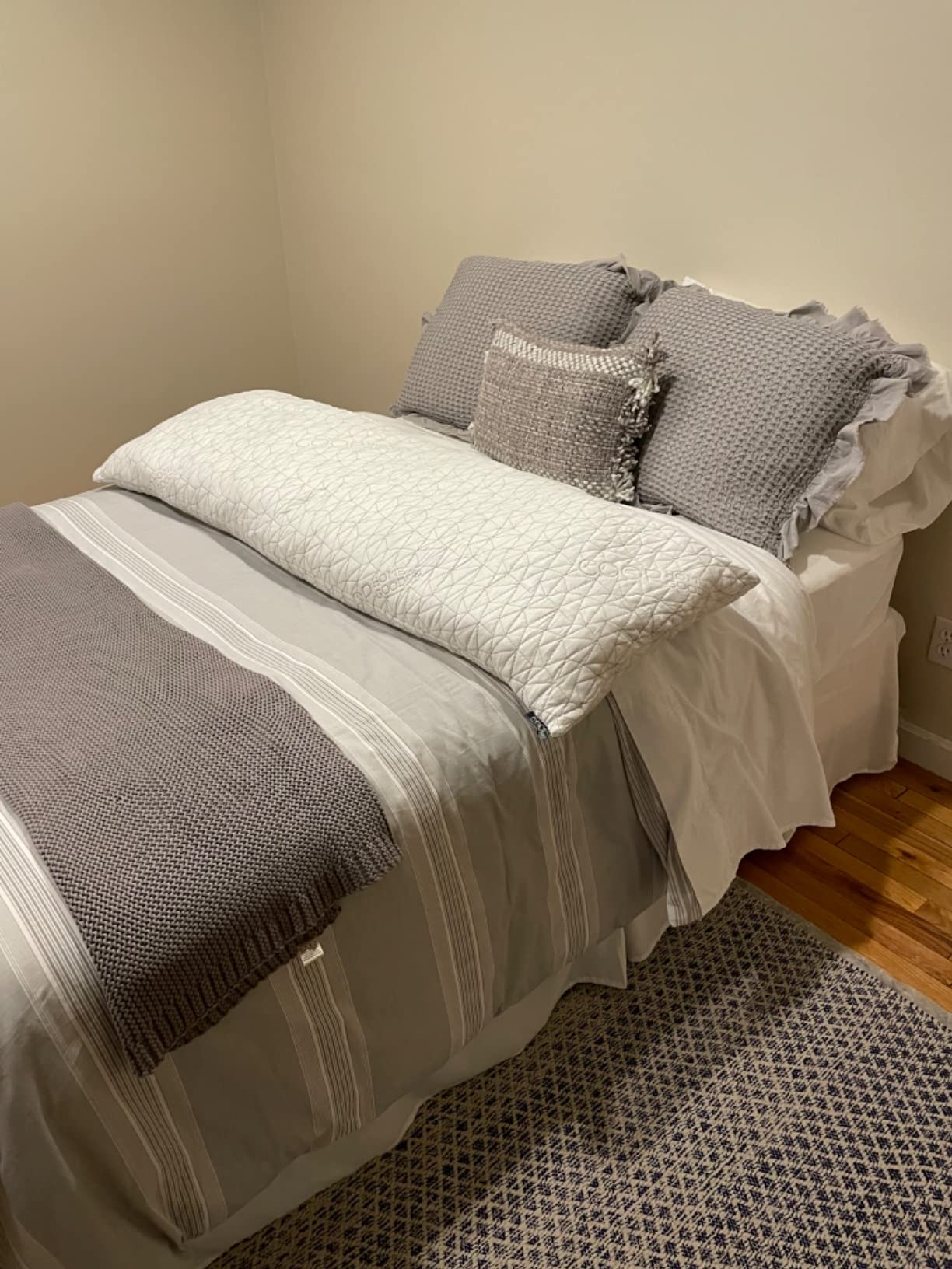 Coop Home Goods Original Adjustable Body Pillow, 20x54 Long Pillow for Back, Shoulder, Hip and Knee Support, Side Sleeper Body Pillows for Adults with Memory Foam & Washable Cover customer photo 2