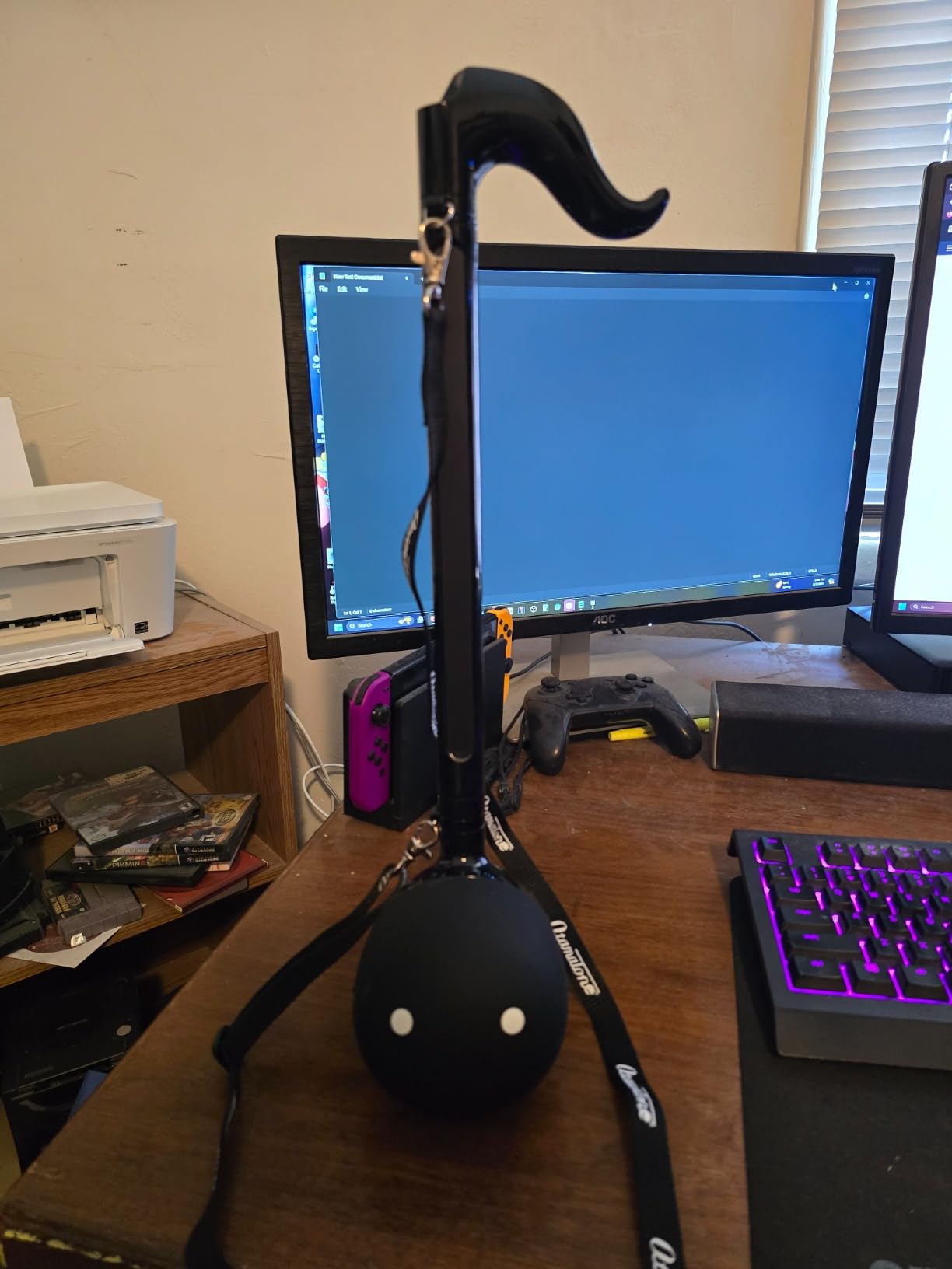 Otamatone Deluxe Japanese Electronic Synthesizer Musical Instrument - Black | Portable Digital Synthesizer from Japan by Maywa Denki with 3.5mm Aux Jack & Strap customer photo 2