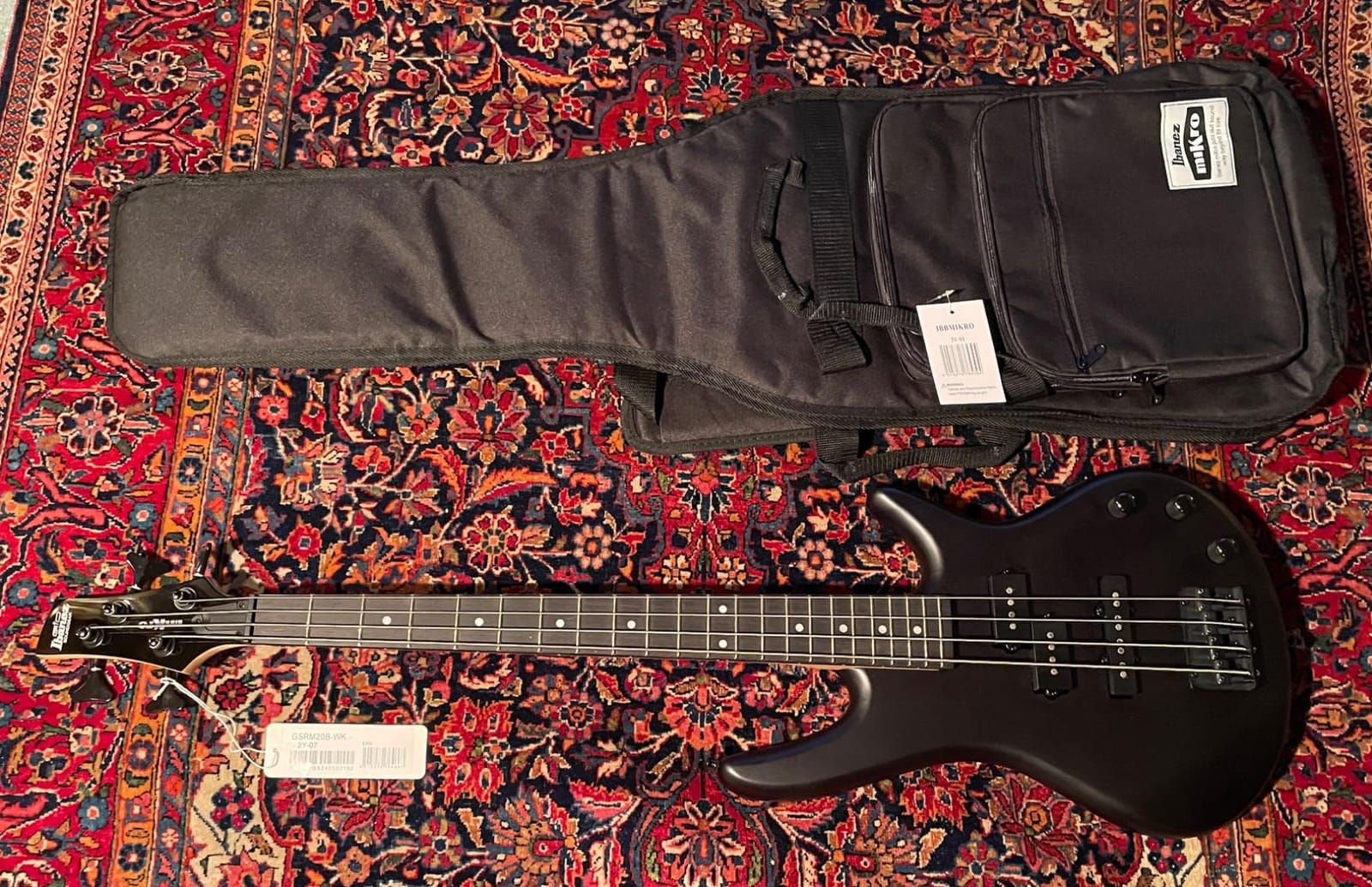 Ibanez GSRM20BWNF MiKro - Walnut Flat | Short-scale electric bass with mahogany body, PJ pickup configuration and 22 frets customer photo 2