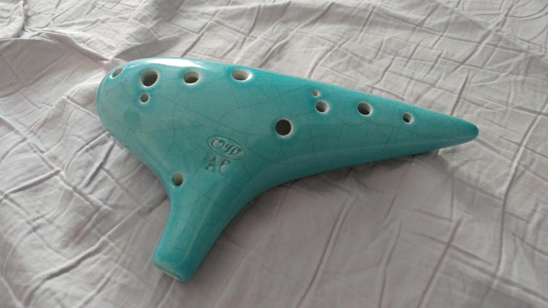 OcarinaWind 12 Hole Ocarina Exquisite Craft of Blue Ice-crack Alto C, Tenor C Ocarina, Gift Idea customer photo 2