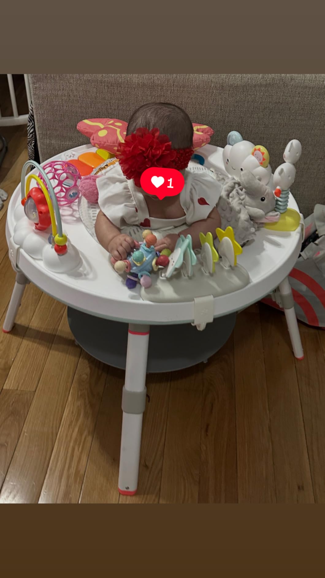 Skip Hop Baby Activity Center: Interactive Play Center with 3-Stage Grow-with-Me Functionality, 4mo+, Silver Lining Cloud customer photo 2