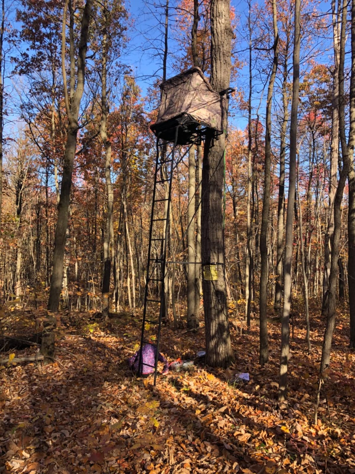 Muddy 2-Person Ladder Tree Stand for Deer Hunting, 17' Tall, Black | The Partner - Adjustable Climbing Treestand with Platform, Straps and Safety Harness for Shooting customer photo 1