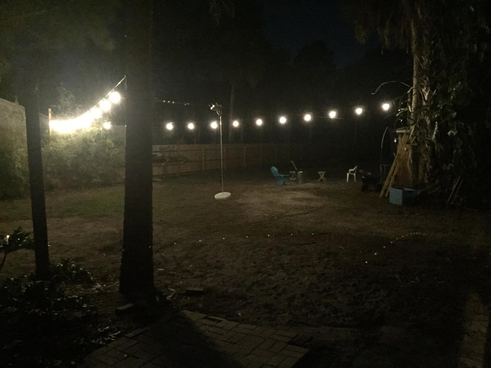Brightech Ambience Pro LED Outdoor String Lights - Commercial Grade Waterproof Patio Lights with 48 Ft Dimmable Edison Bulbs, Porch String Lights for Patio, Backyard - 15 Bulbs 2W Soft White customer photo 2