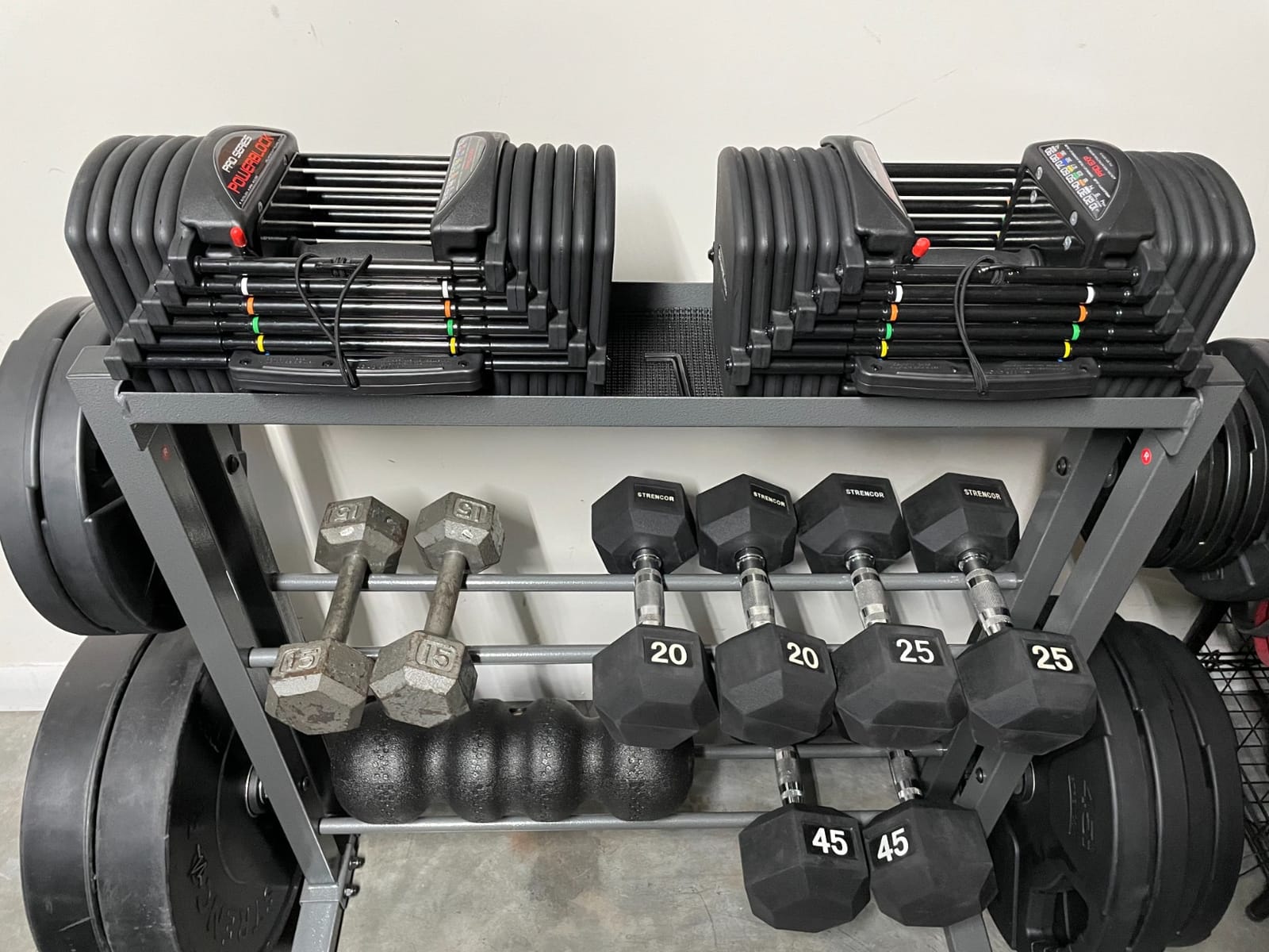 Marcy Weight Storage Organizer Racks for Dumbbells, Kettlebells, Weight Plates customer photo 2