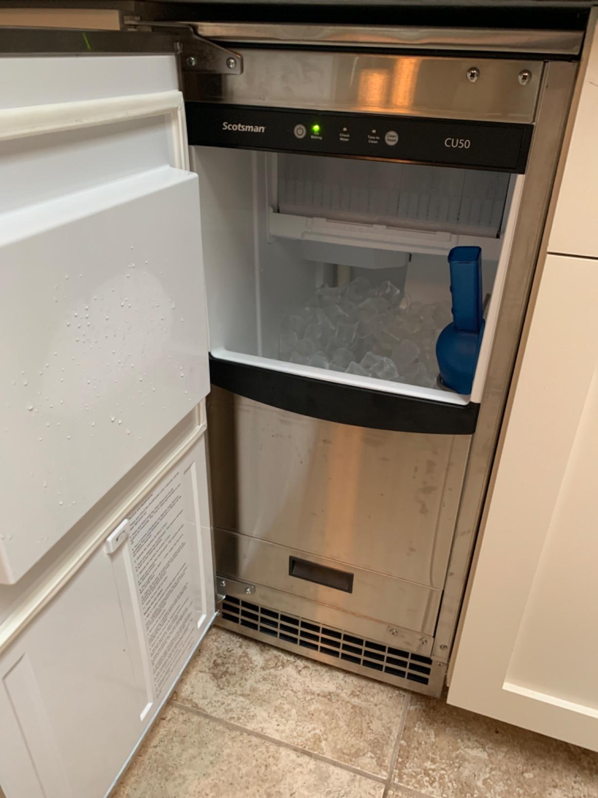 Scotsman CU50GA Undercounter Ice Maker, Gourmet Cube, Air Cooled, Gravity Drain, 115V/60/1-ph customer photo 2