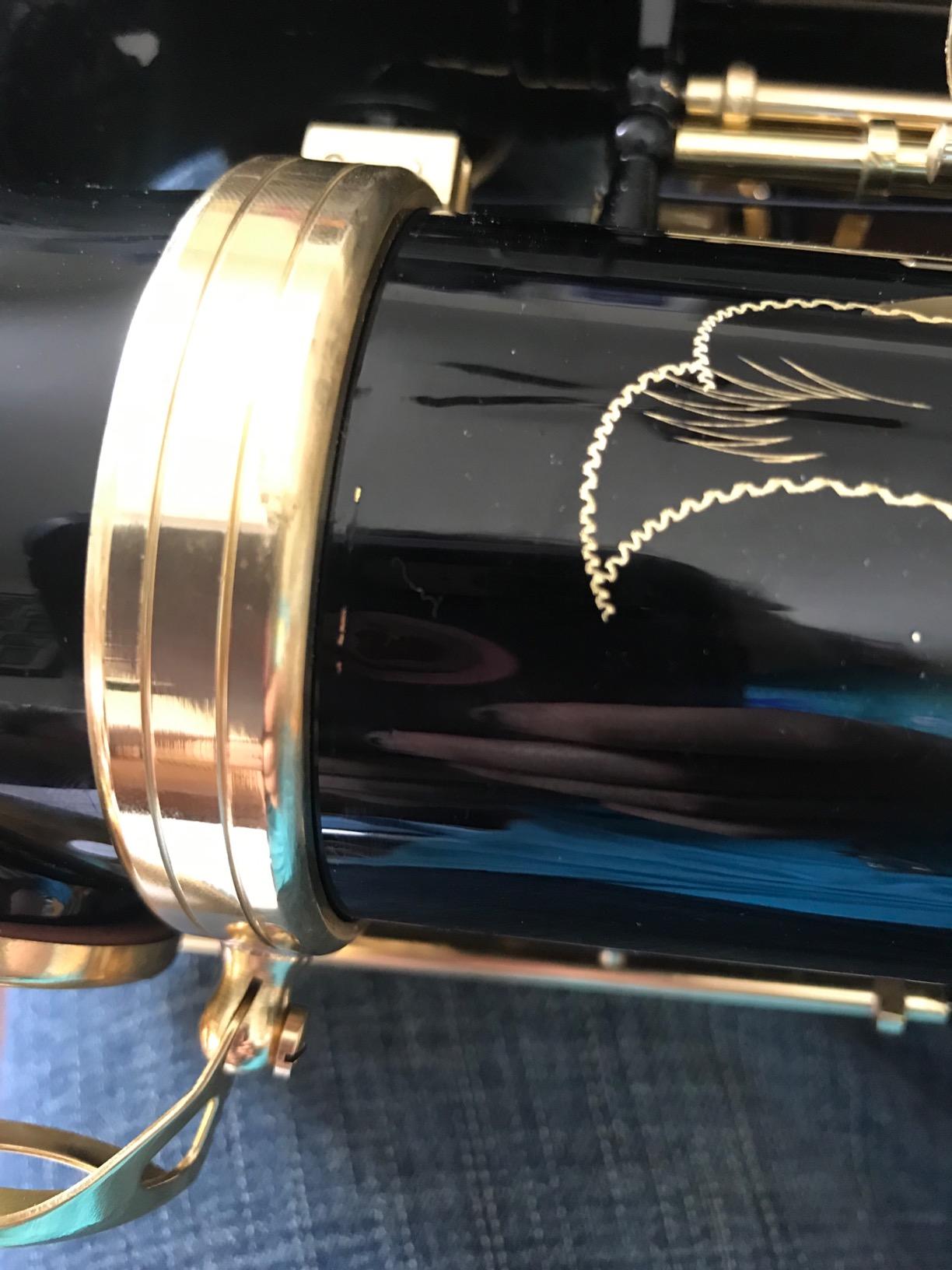 Glory Black/Gold B Flat Tenor Saxophone with Case,10pc Reeds,Mouth Piece customer photo 2