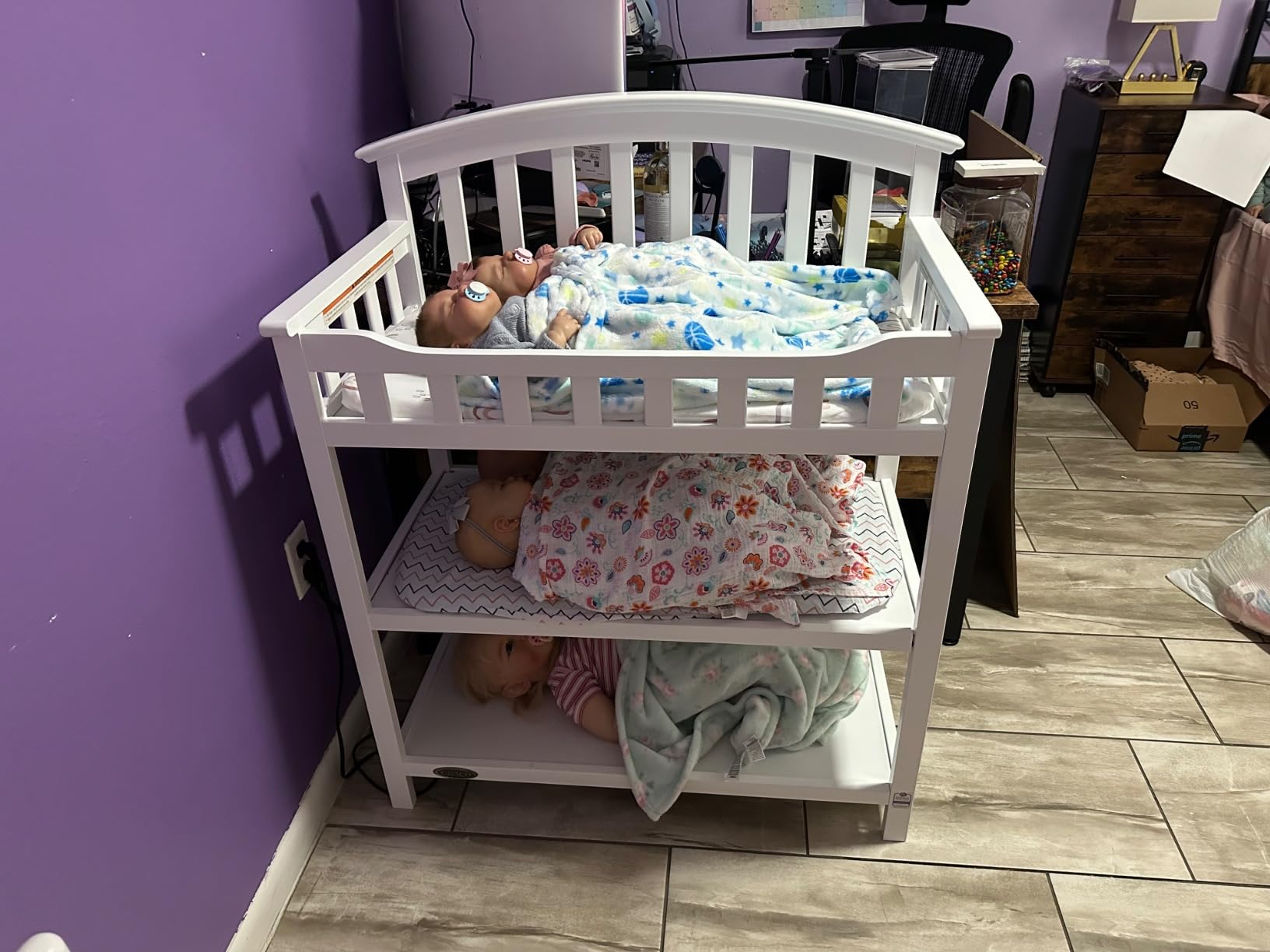 Graco Changing Table with Water-Resistant Changing Pad, White | GREENGUARD Gold Certified customer photo 2