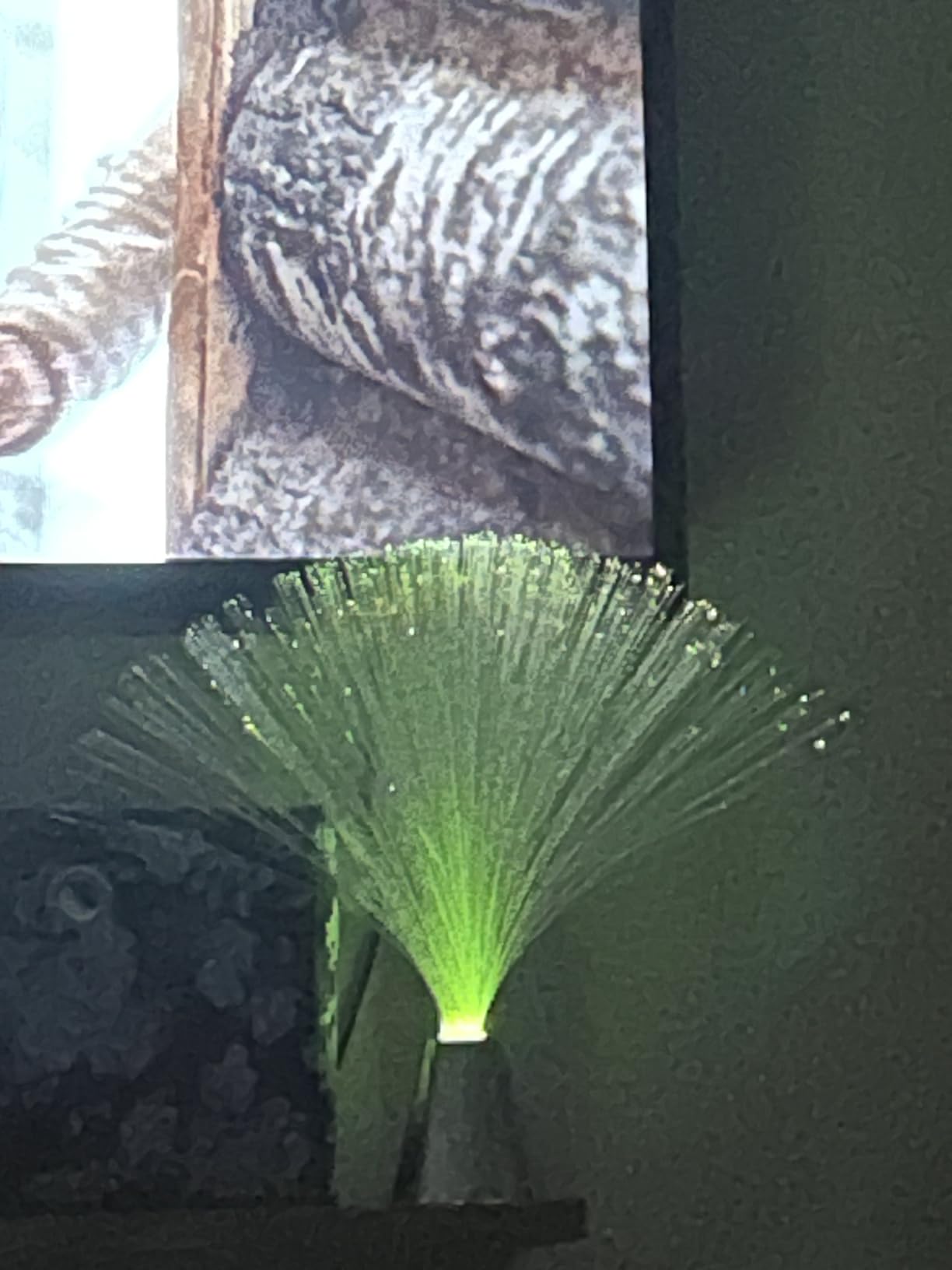 EA 2 pck 13 inch LED Colourful Changing Fibre Fiber Optic Fountain Night Light Calming Lamp customer photo 1