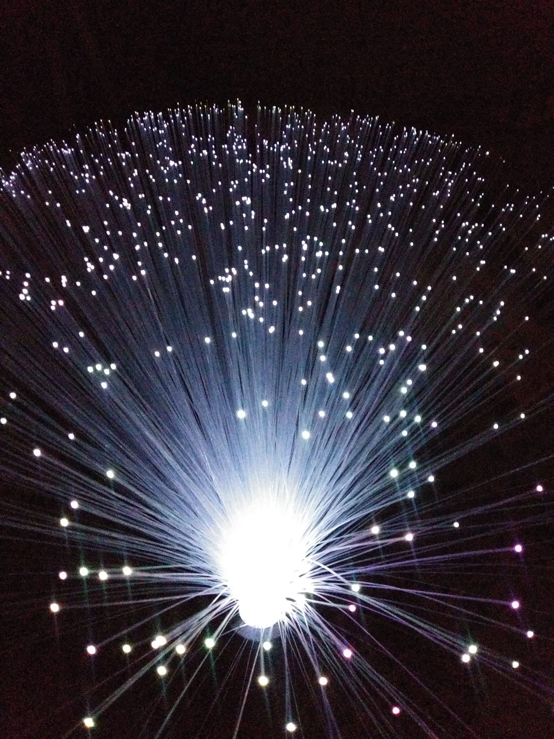 EA 2 pck 13 inch LED Colourful Changing Fibre Fiber Optic Fountain Night Light Calming Lamp customer photo 2