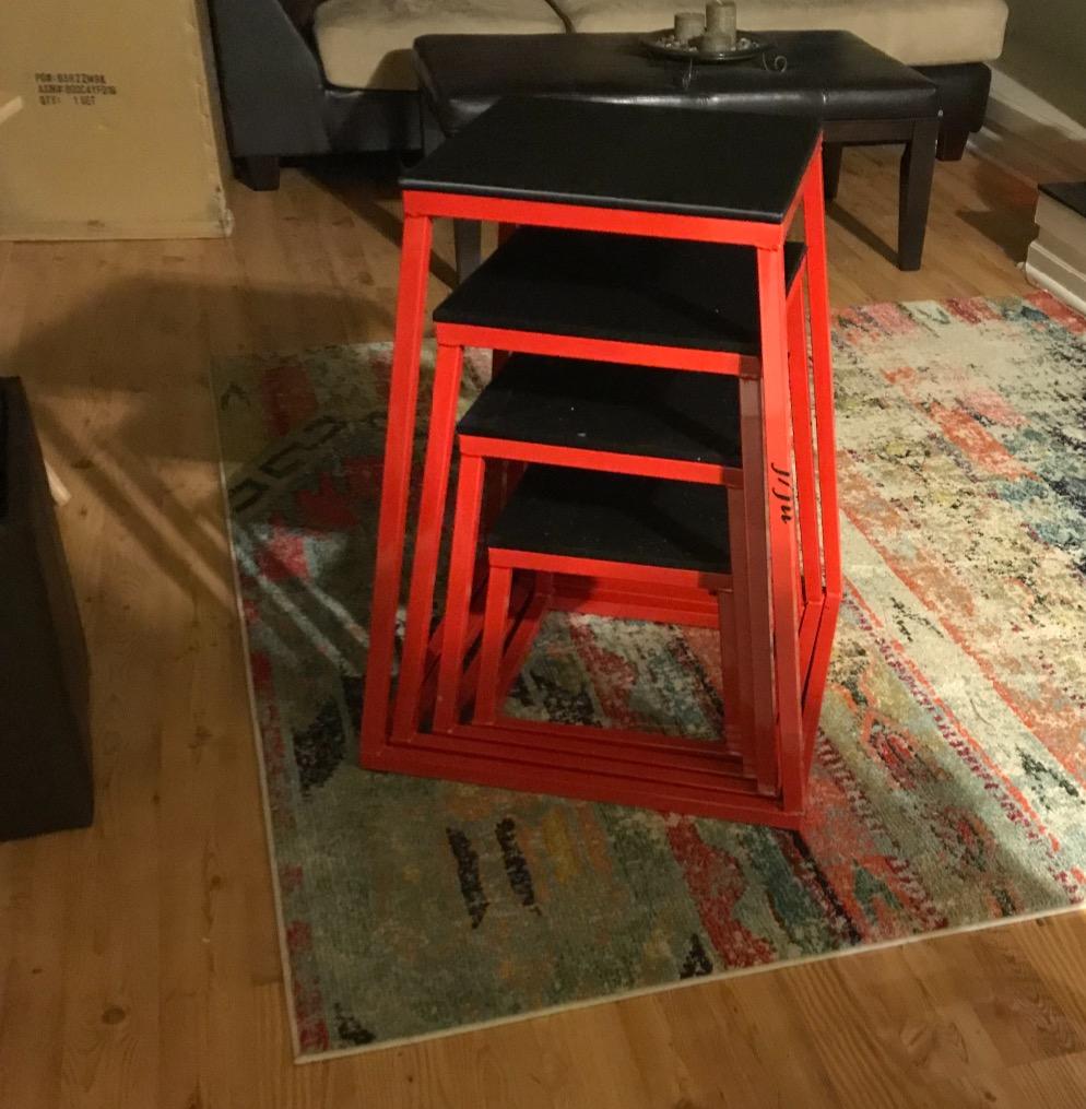 JFIT Plyometric Boxes - Made in Taiwan NO Assembly Required - Single-Height Box Set and Adjustable Box Options customer photo 1