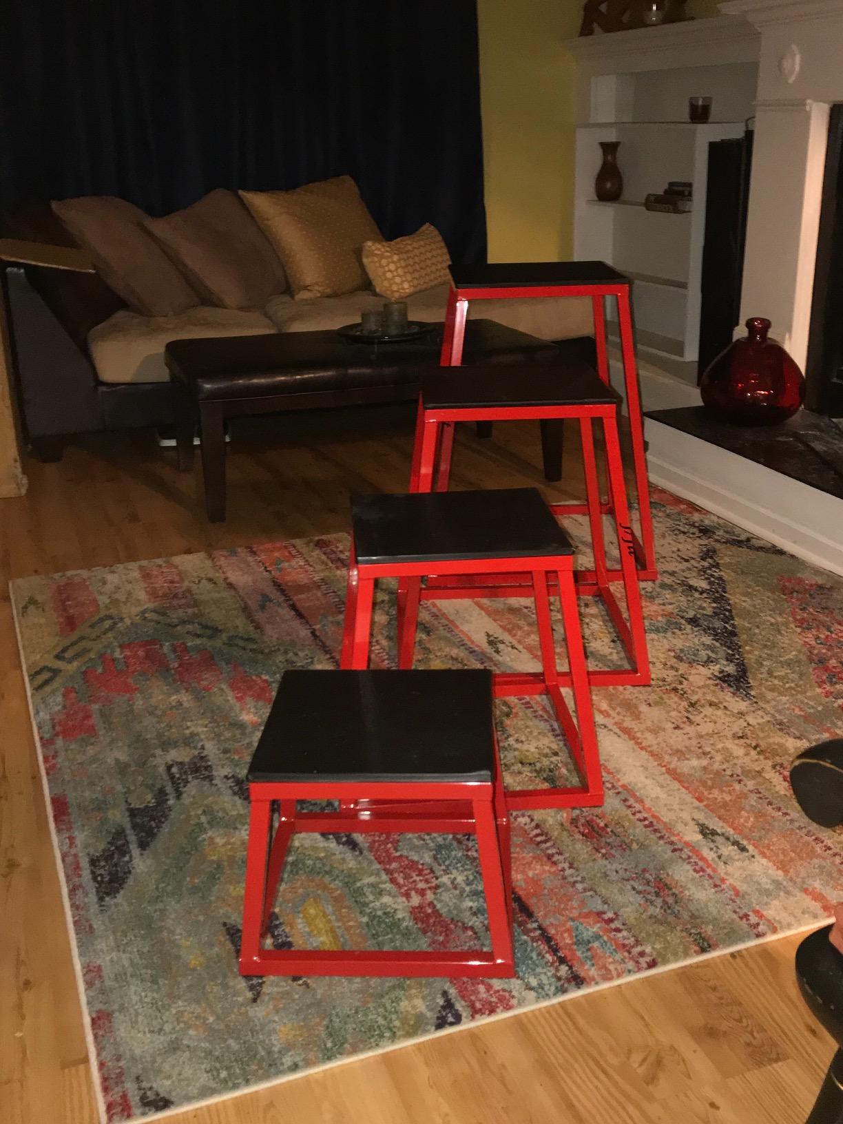 JFIT Plyometric Boxes - Made in Taiwan NO Assembly Required - Single-Height Box Set and Adjustable Box Options customer photo 2