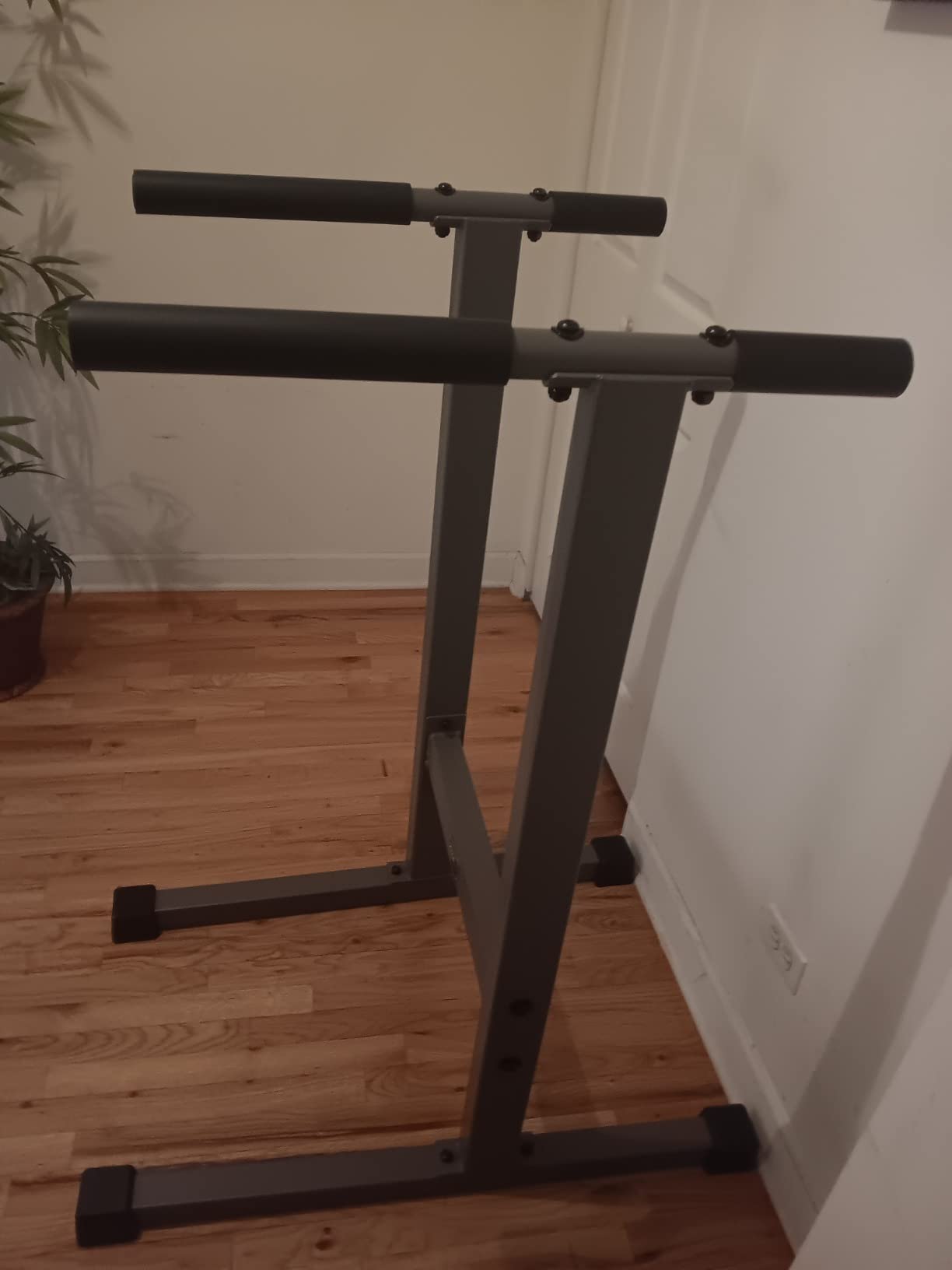 XMARK Dip Station, 500 lb Capacity Dip Stand, Heavy Duty Dip Bars for Chest, Triceps and Core Strength Training, Home Gym Equipment customer photo 2