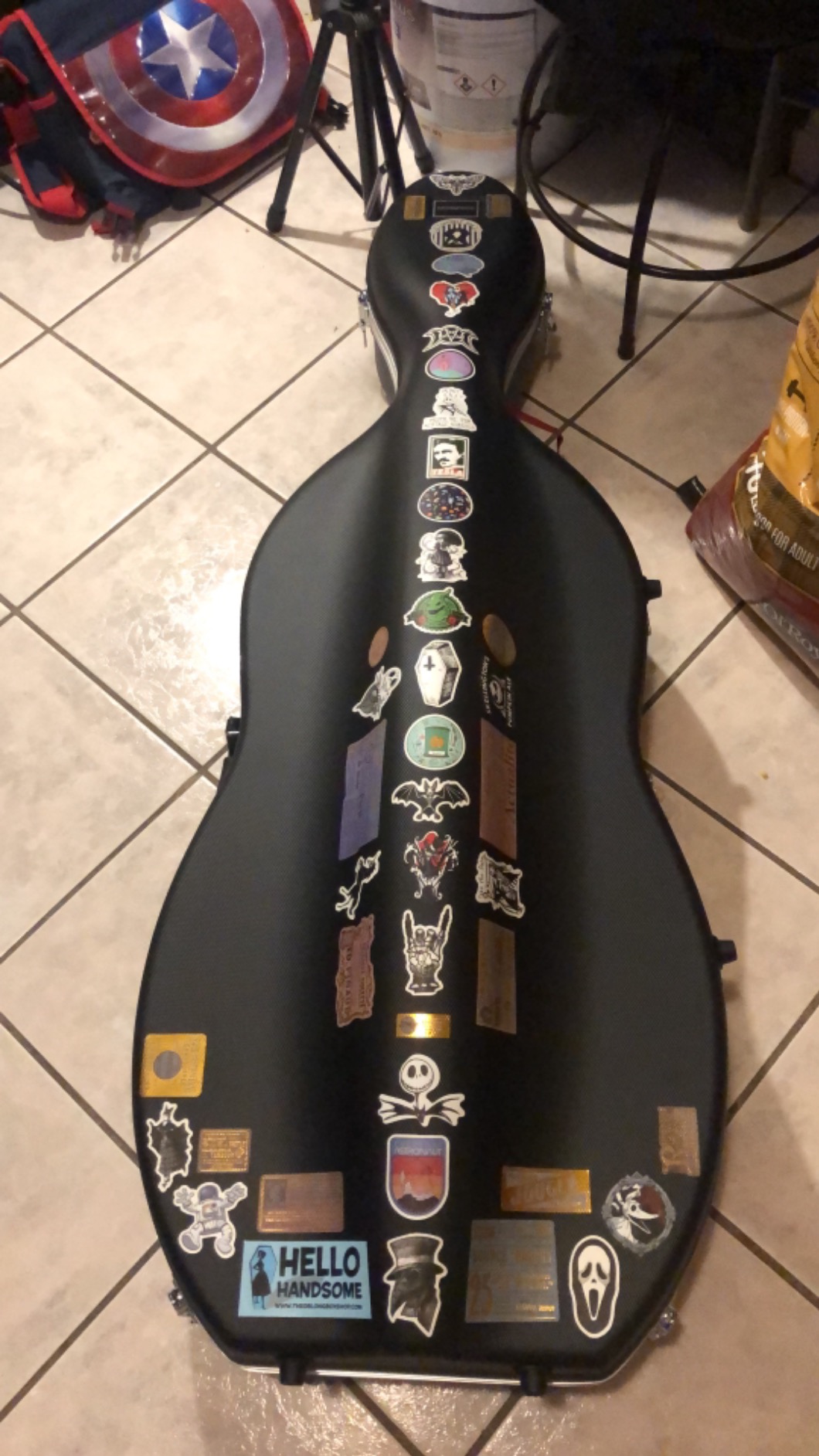 Crossrock Commuter ABS Cello Case for 4/4 & 3/4 | Matte Blue Diamond Shell, Wheels & Backpack Straps - Lightweight Case for Daily Rehearsal & Travel customer photo 1