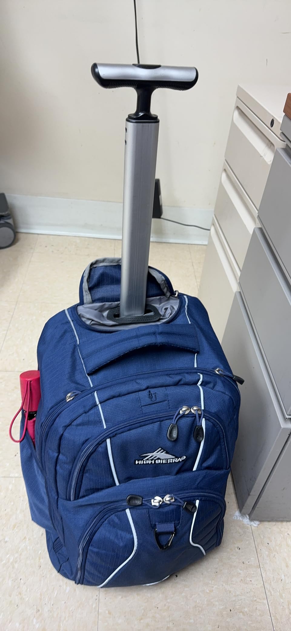 High Sierra Freewheel Wheeled Laptop Backpack, True Navy, 20.5 x 13.5 x 8-Inch customer photo 2