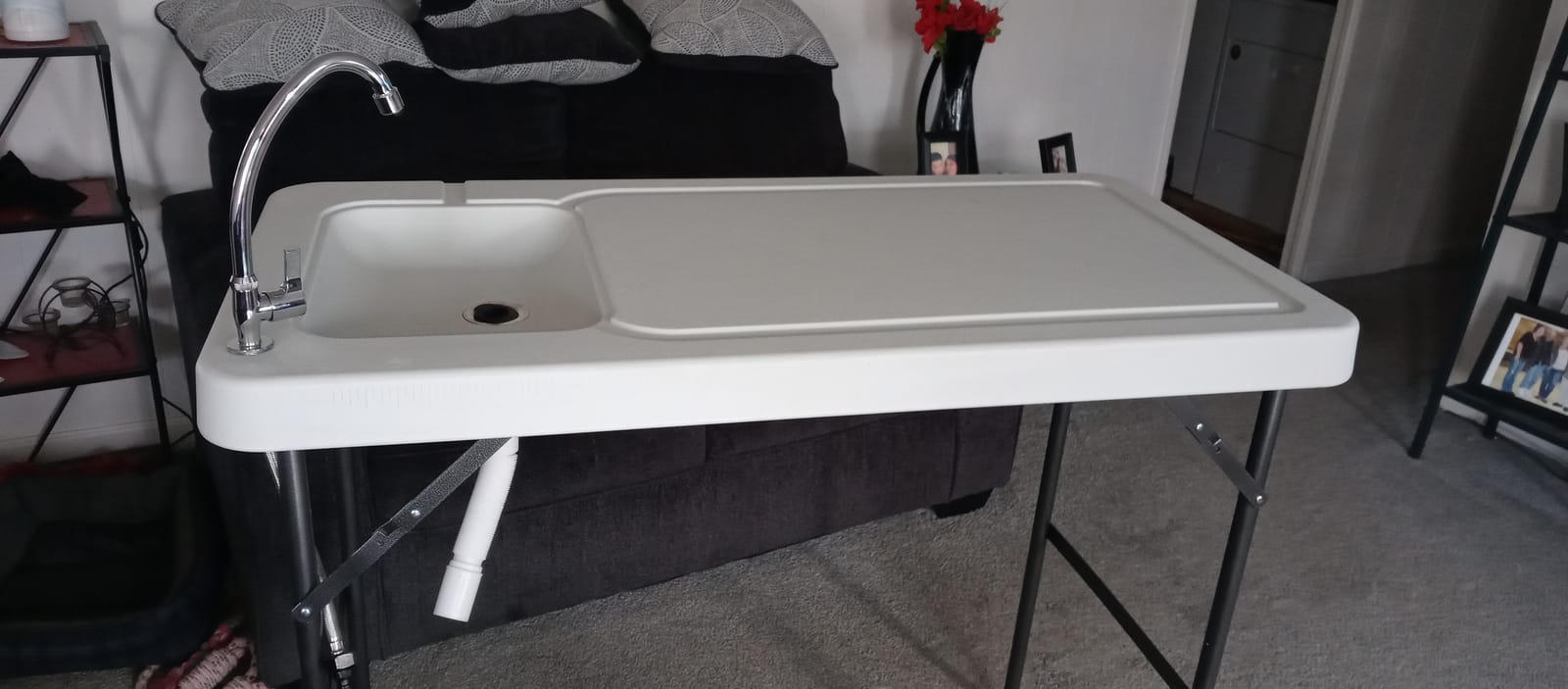 Old Cedar Outfitters Fish and Game Cleaning Table with Sink and Folding Legs customer photo 1