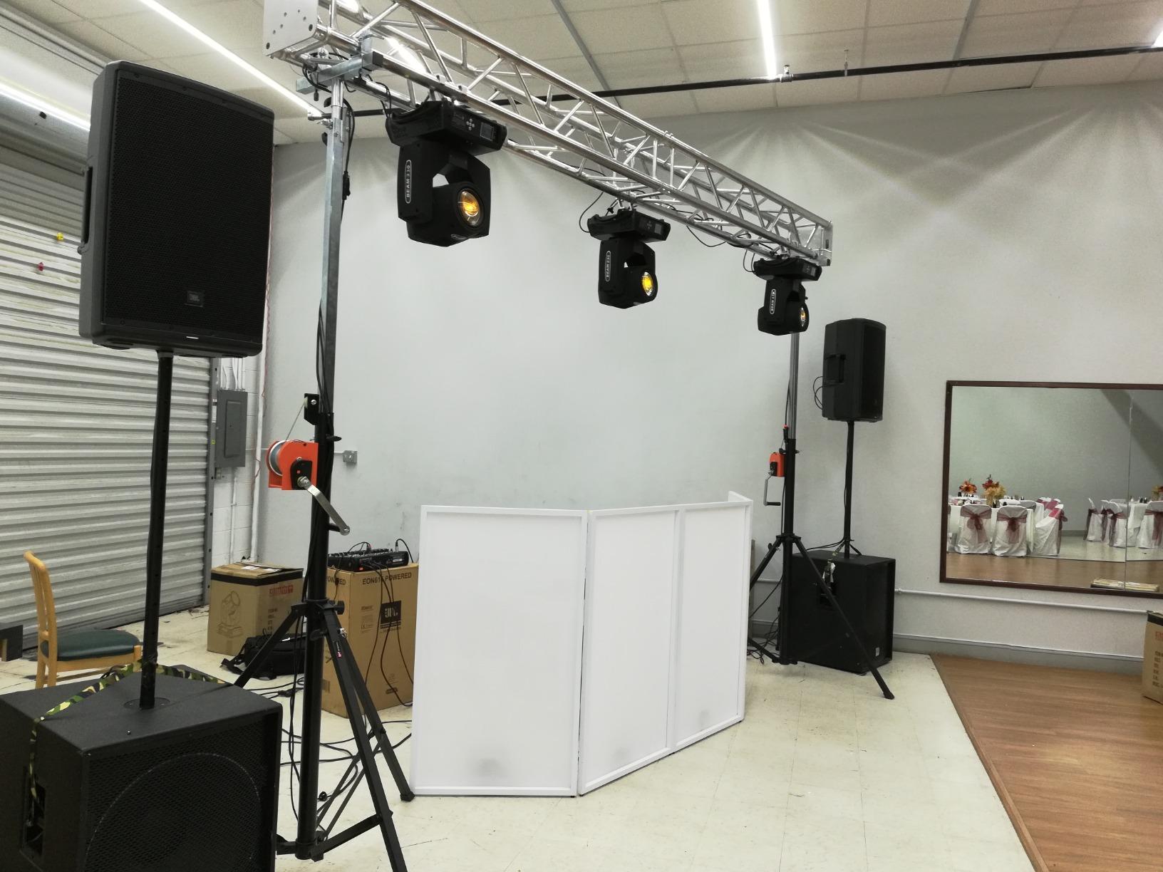 Two (2) xTRUSS 14FT LIGHTING CRANK STANDS UNIVERSAL T ADAPTER HEAVY DUTY DJ PA CLUB customer photo 2